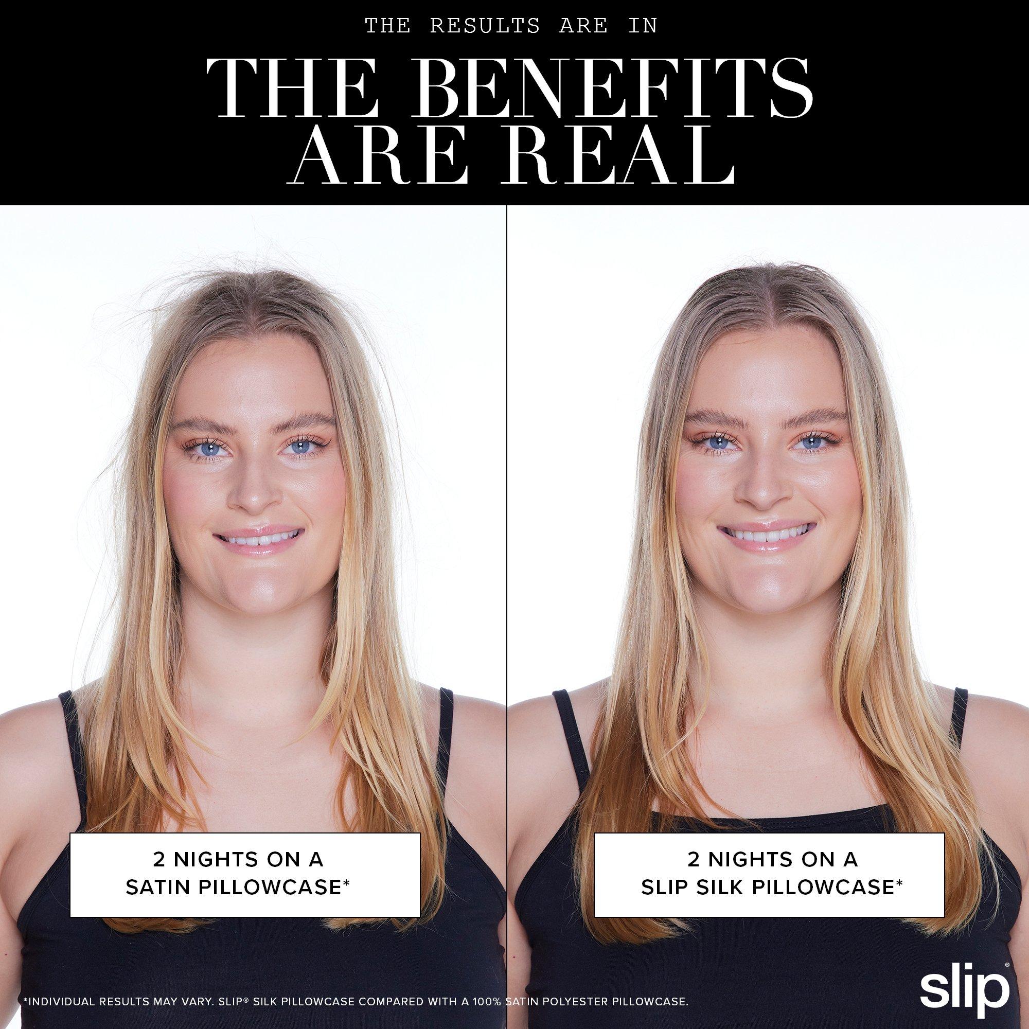 White - Slip - Pure Silk Queen Pillowcase - 11