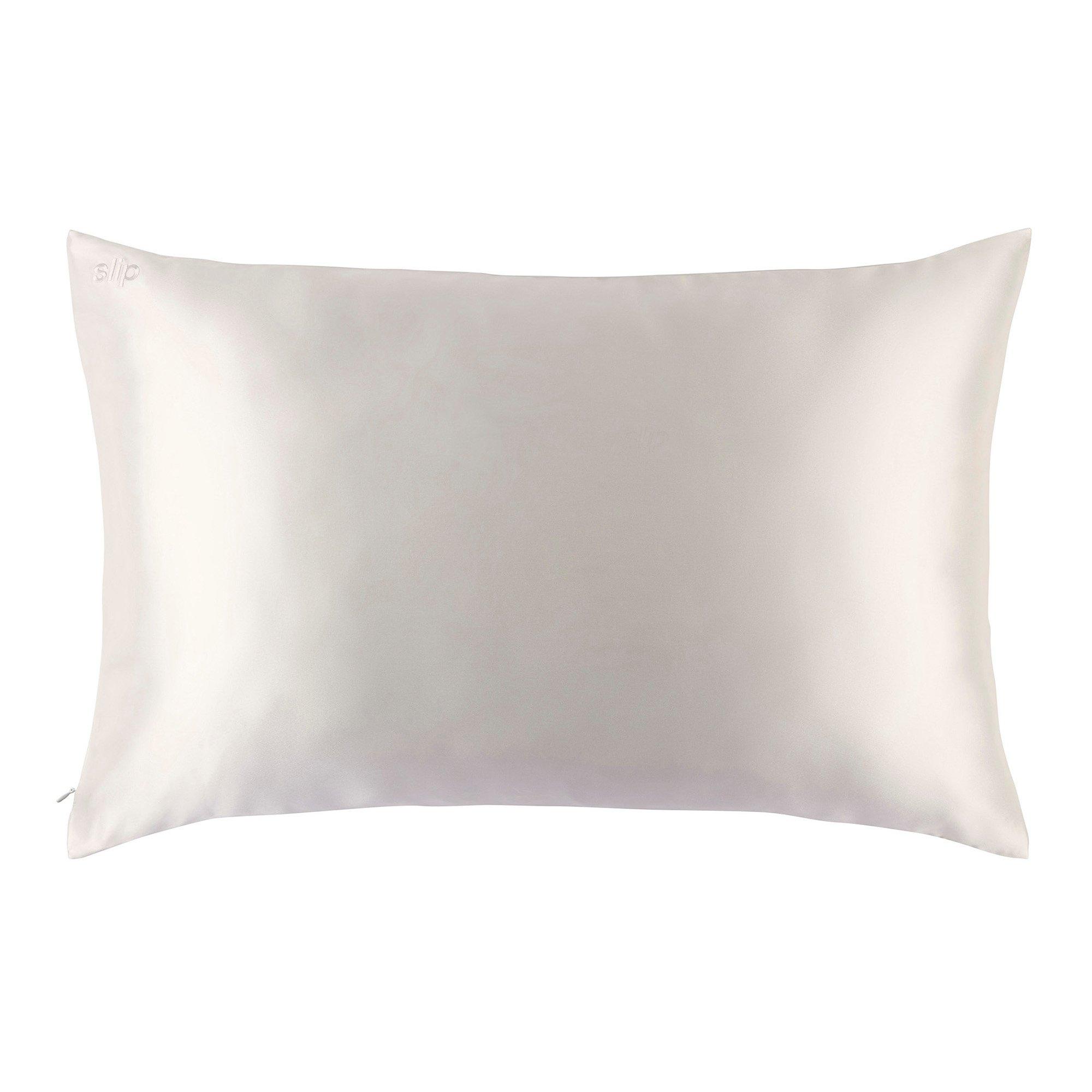 White - Slip - Pure Silk Queen Pillowcase - 3