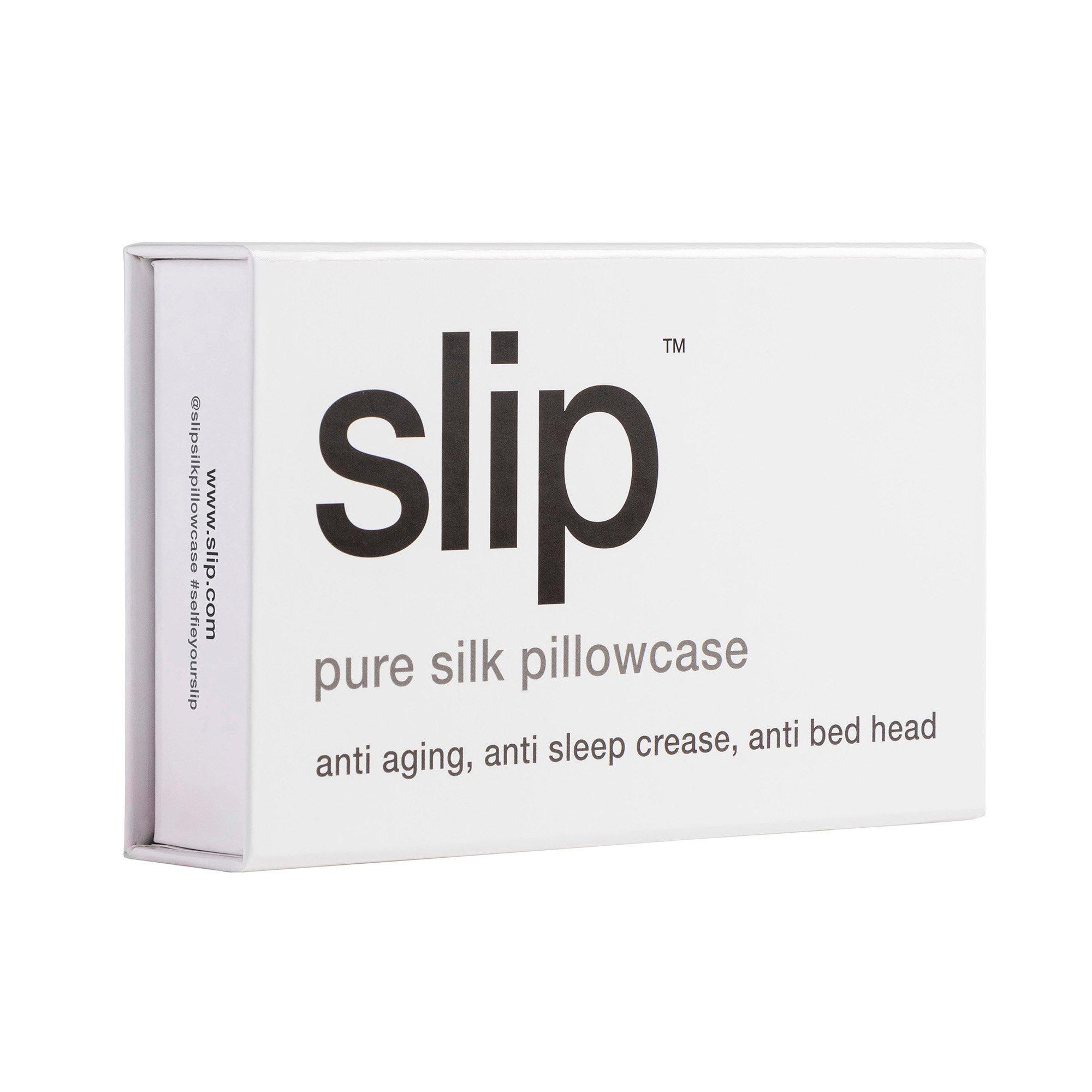 White - Slip - Pure Silk Queen Pillowcase - 4