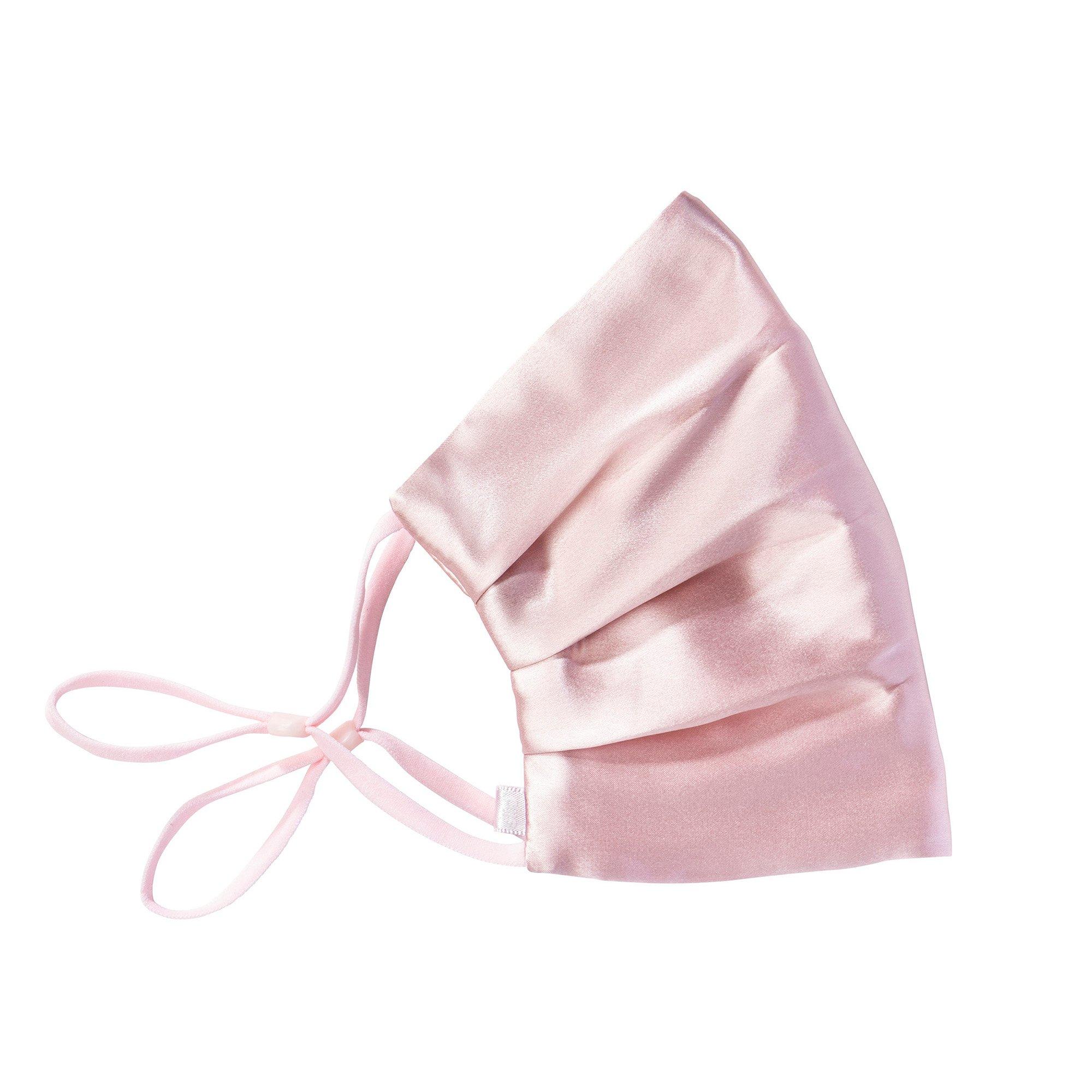 Pink - Slip - Pure Silk Face Covering - 2