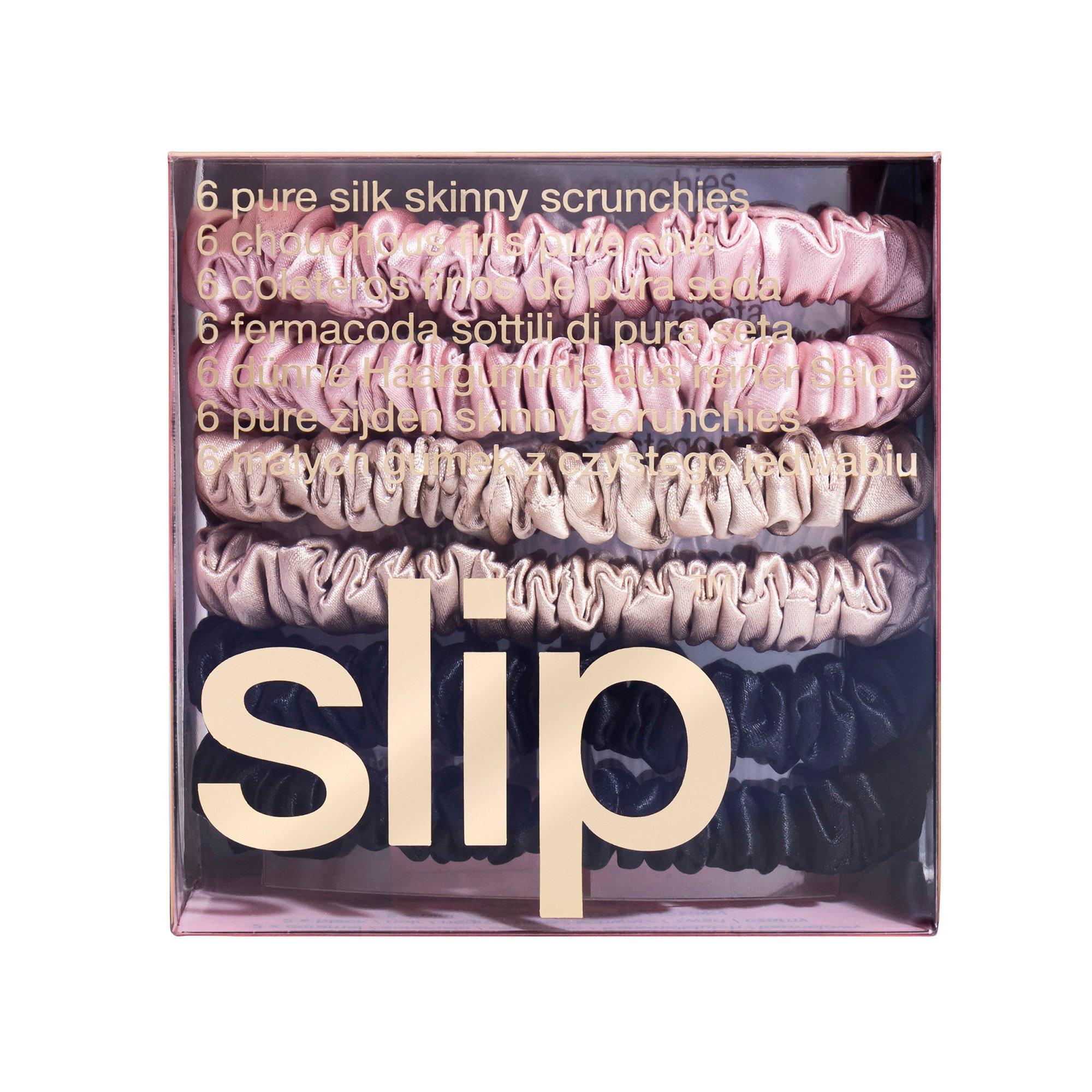 Multi - Slip - Pure Silk Skinny Scrunchies - 2