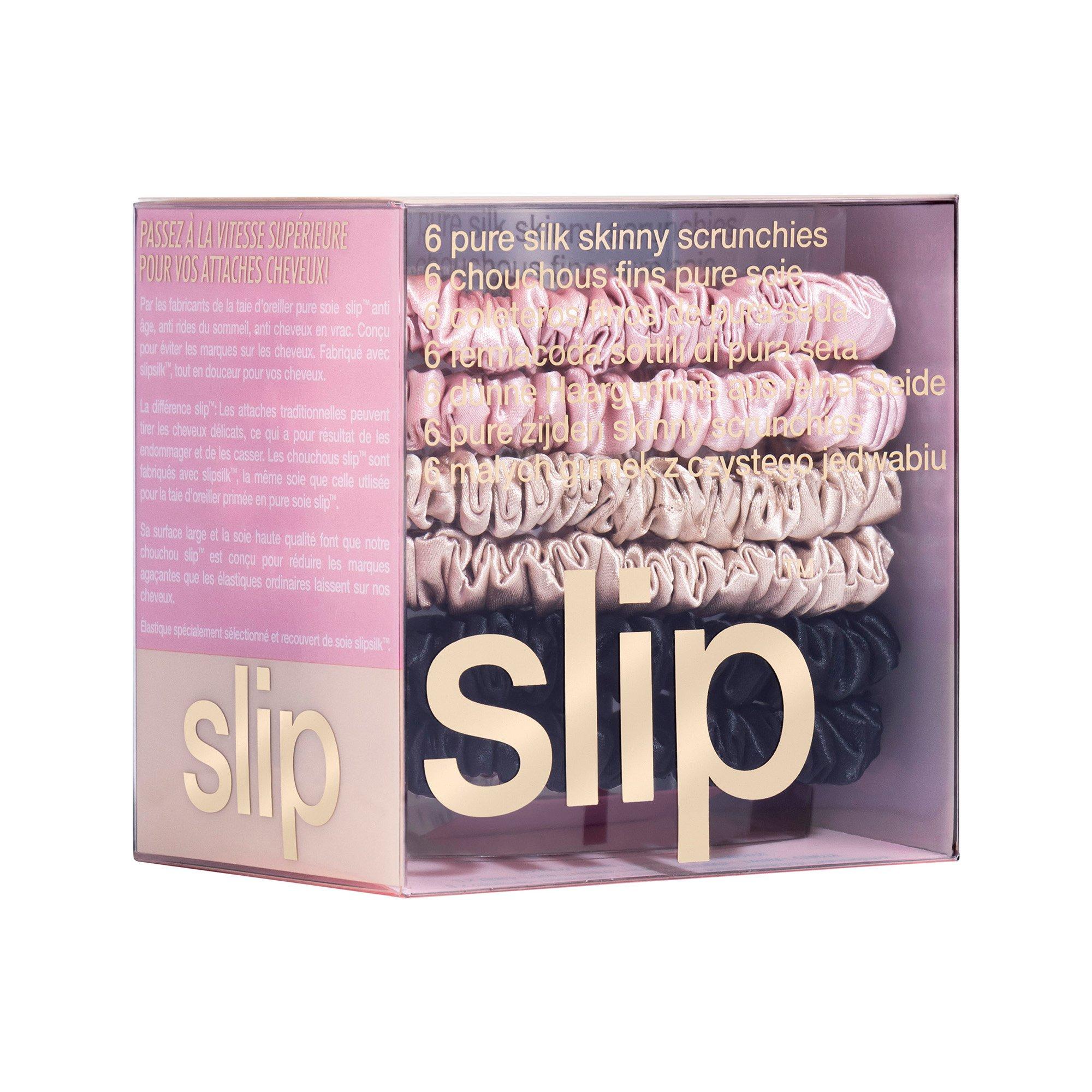 Multi - Slip - Pure Silk Skinny Scrunchies - 3