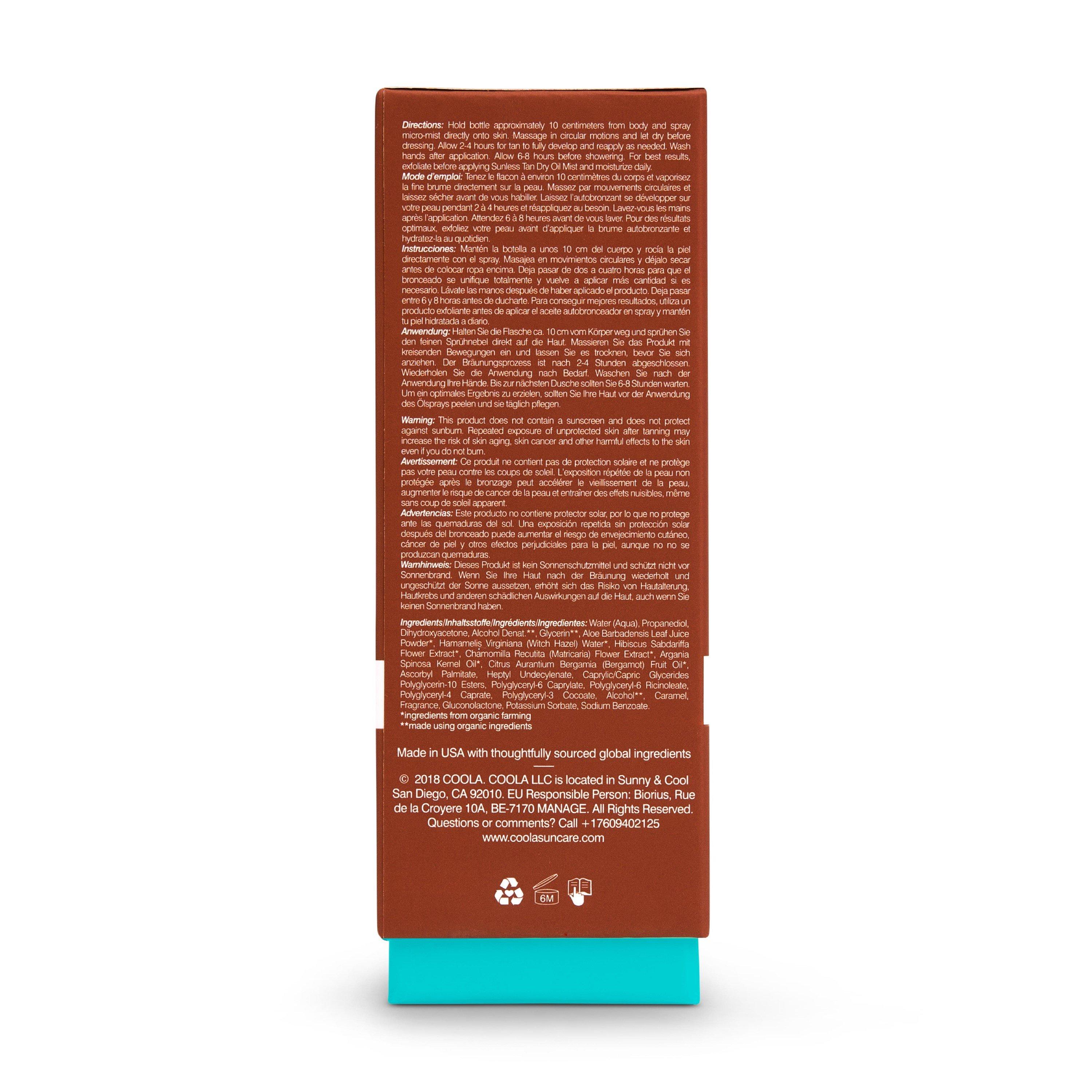 DryOilMist - Coola - Sunless Tan Dry Oil Mist - 4