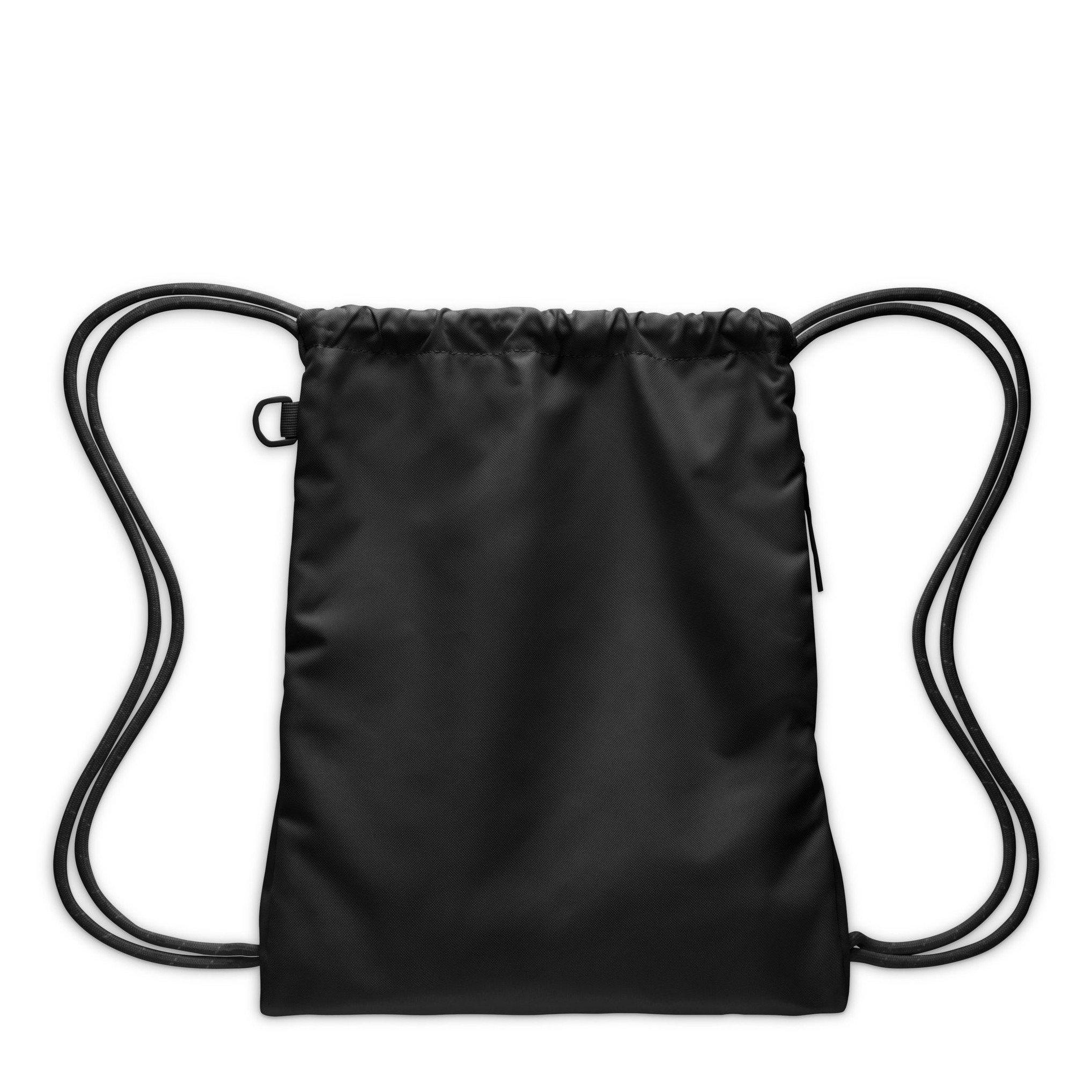 Black/Blk/White - Nike - Heritage Gym Drawstring Bag - 2