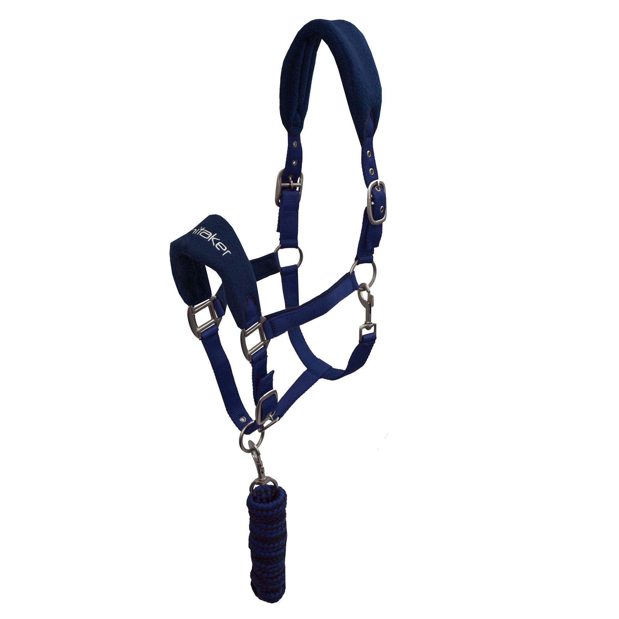 John Whitaker  Club Headcollar And Lead Rope Set - Navy - Pony