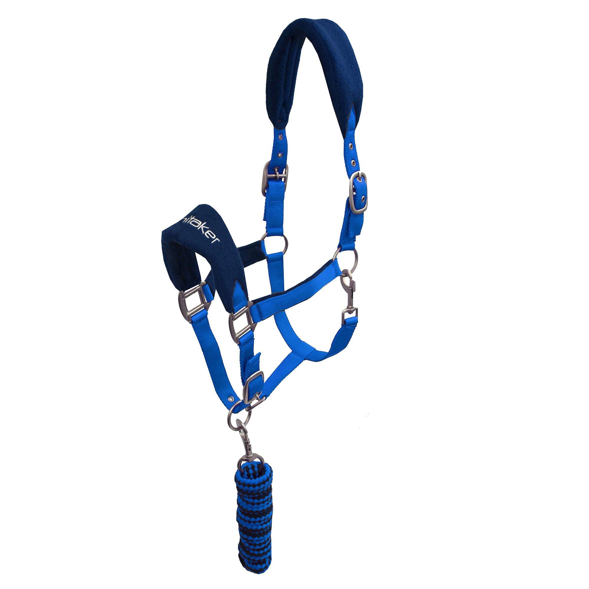 John Whitaker  Club Headcollar And Lead Rope Set - Royal - Pony