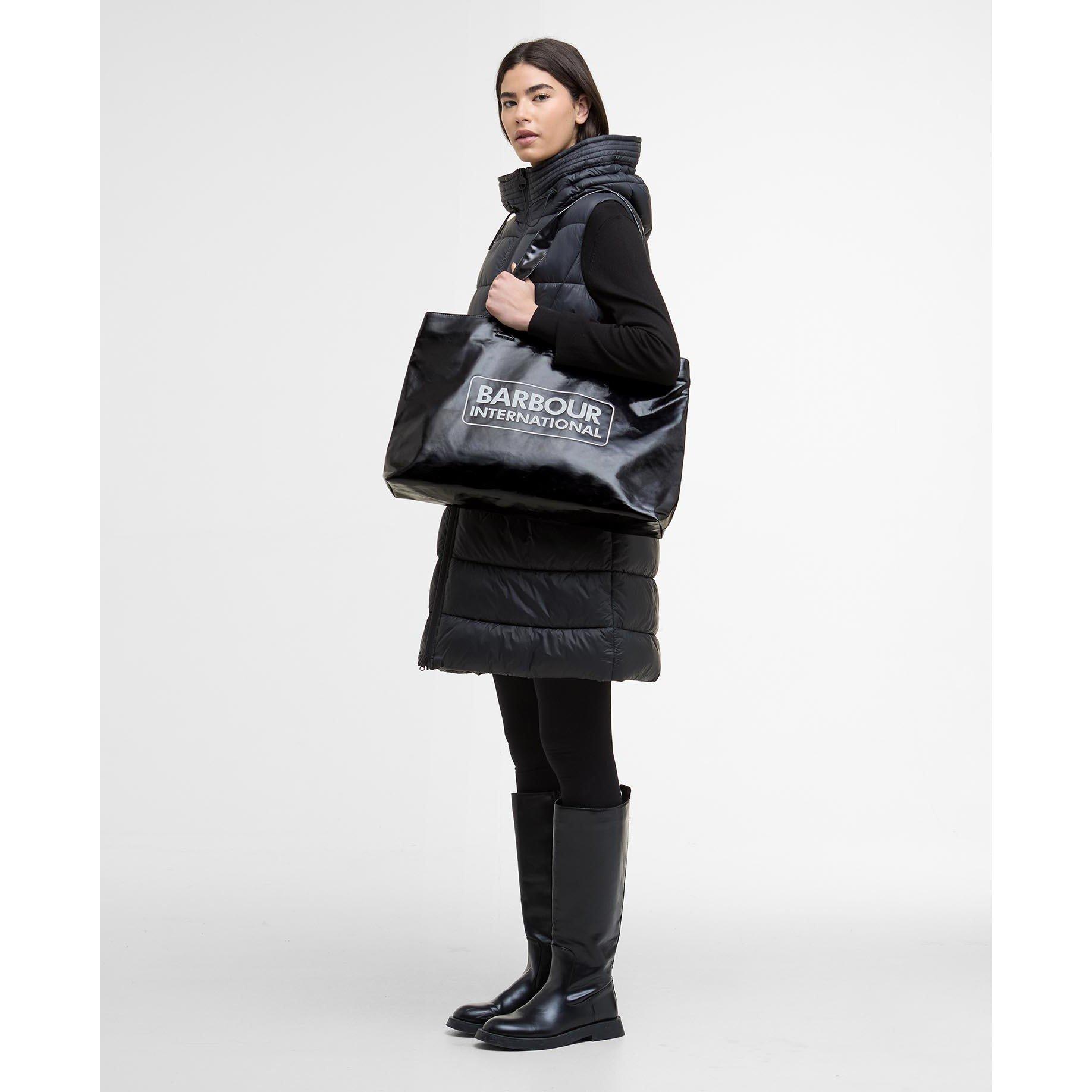 Black - Barbour International - Women's B.Intense High Shine Tote Bag - 2