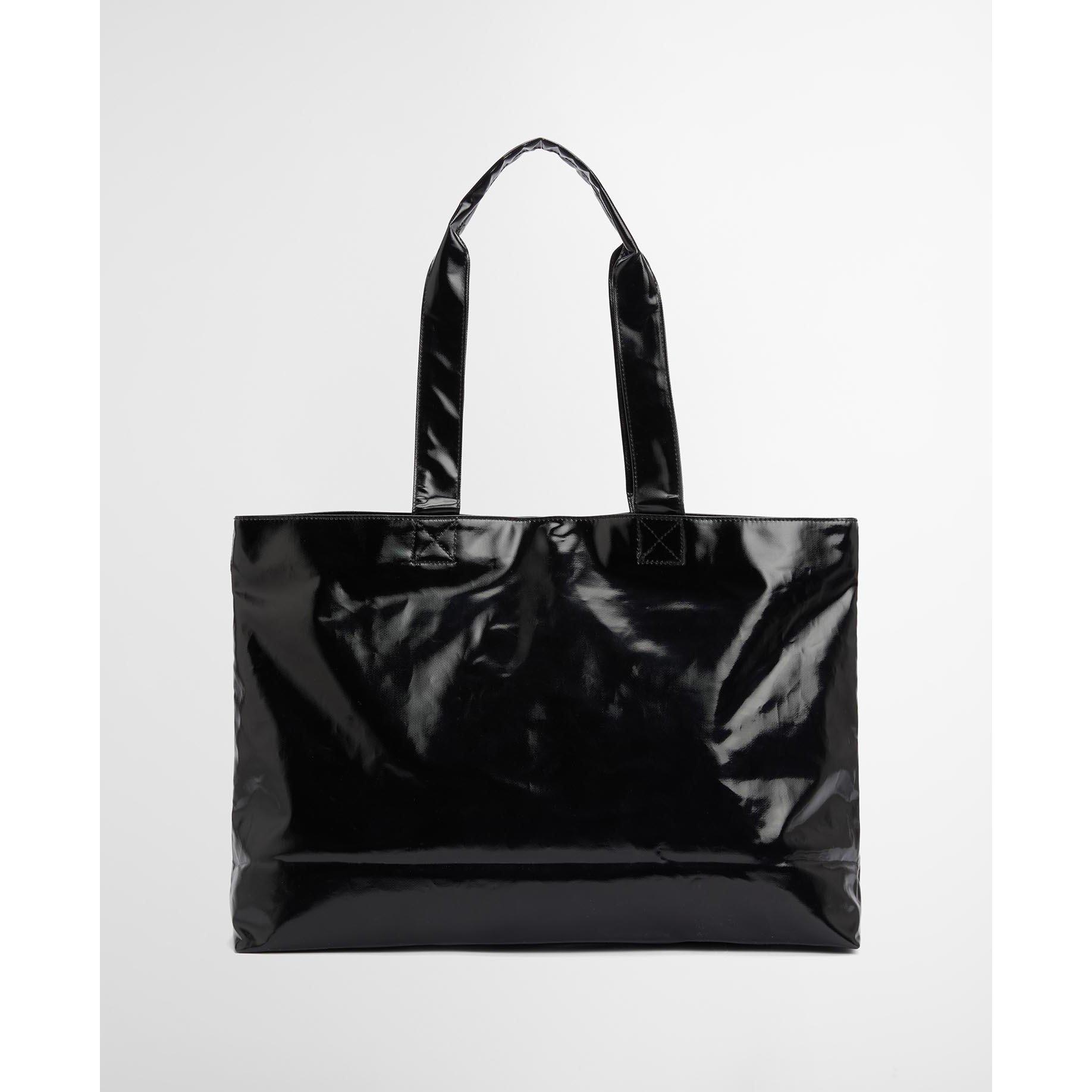 Black - Barbour International - Women's B.Intense High Shine Tote Bag - 3