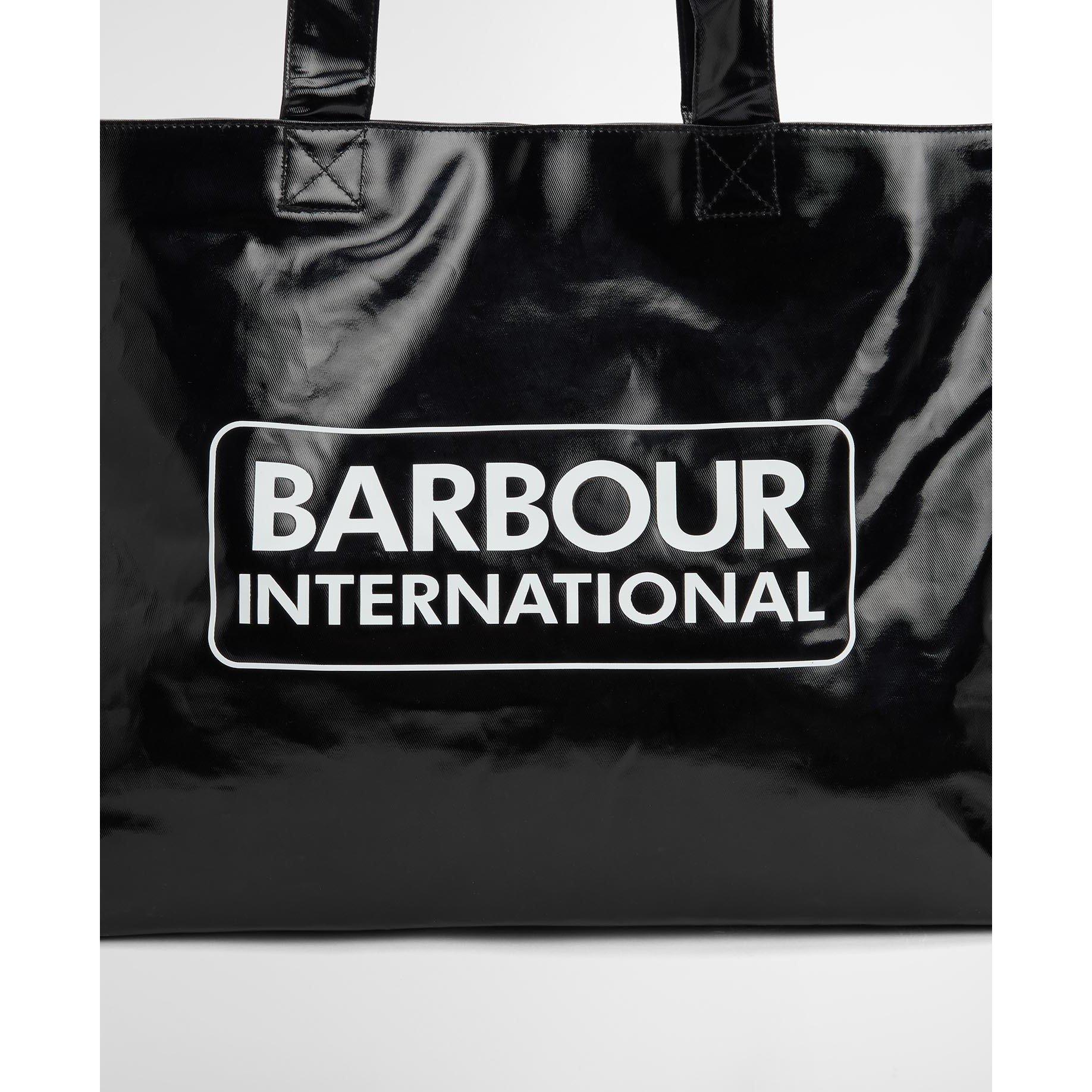 Black - Barbour International - Women's B.Intense High Shine Tote Bag - 4