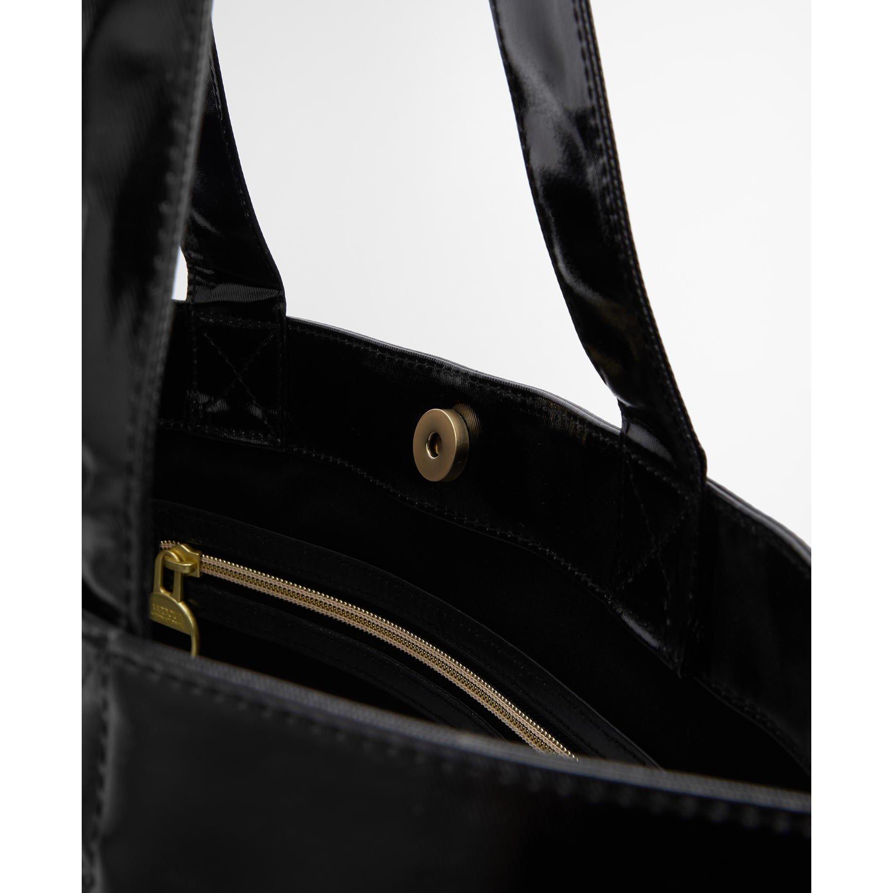 Black - Barbour International - Women's B.Intense High Shine Tote Bag - 5