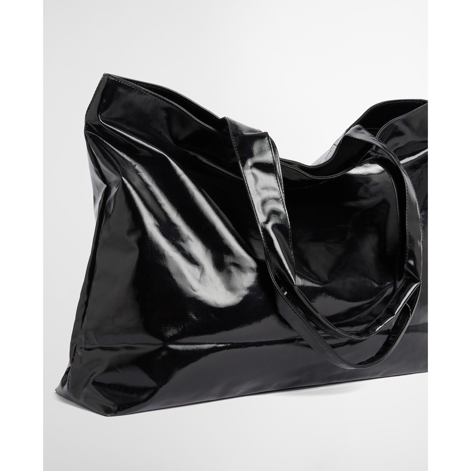 Black - Barbour International - Women's B.Intense High Shine Tote Bag - 7