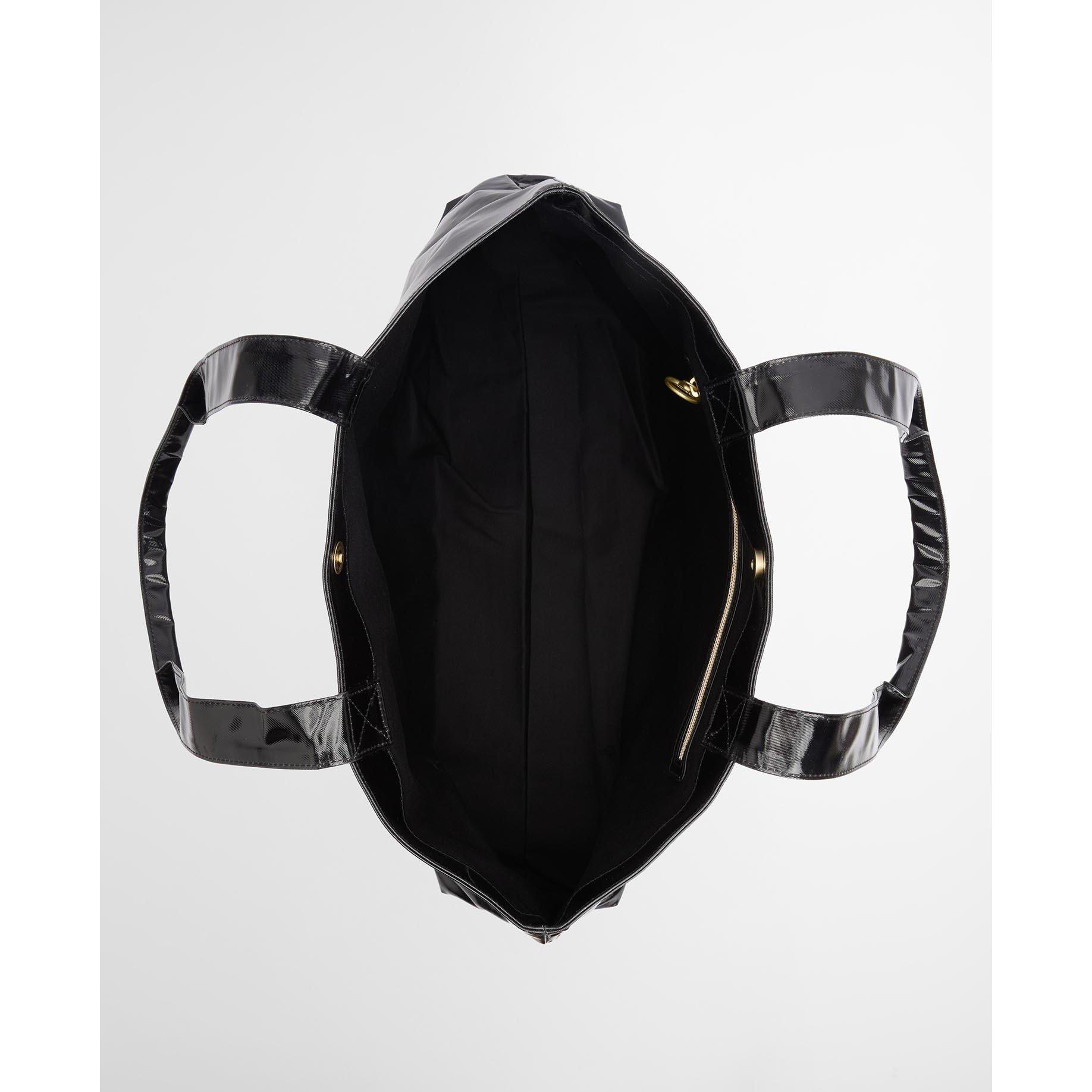 Black - Barbour International - Women's B.Intense High Shine Tote Bag - 8