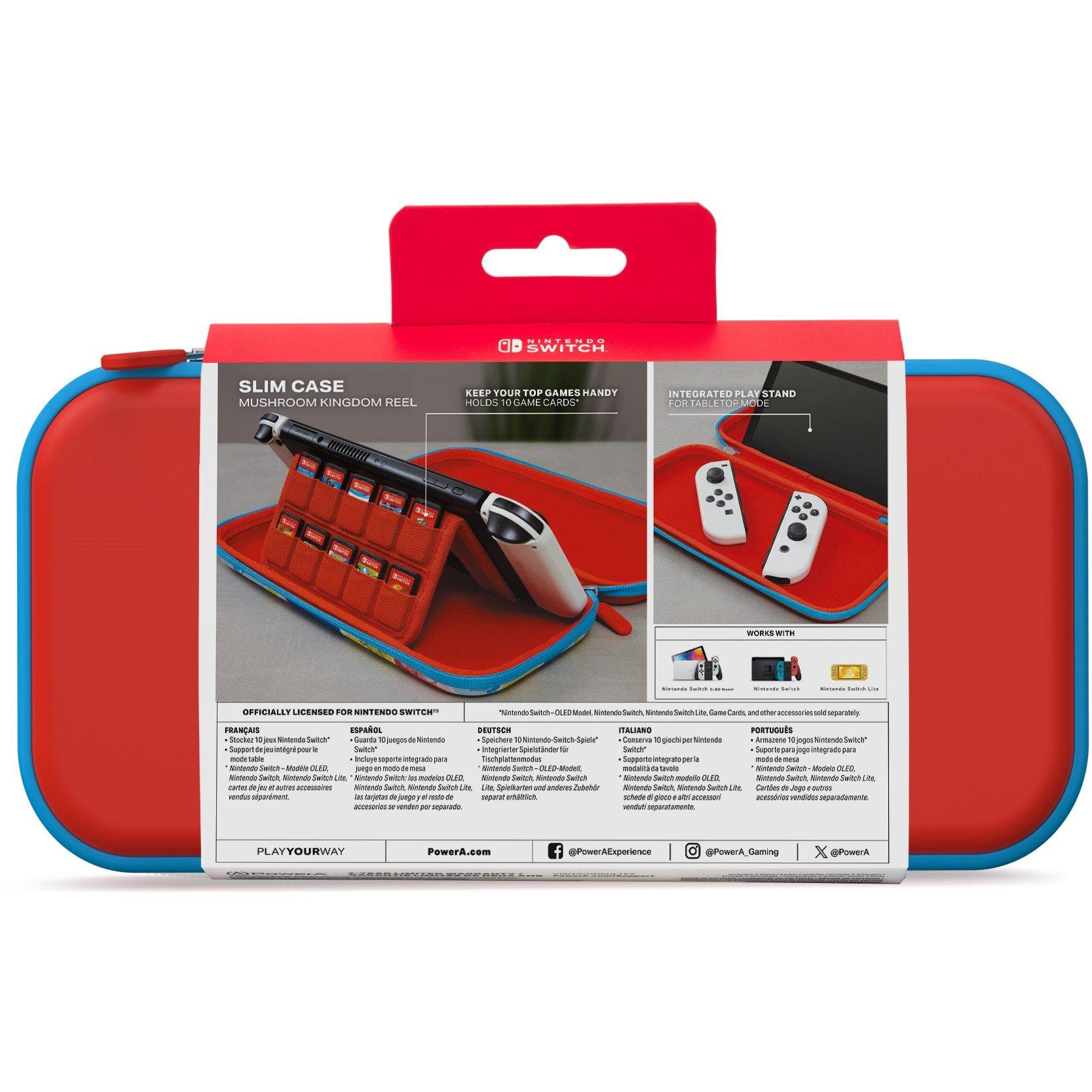 Reino Champiñón - PowerA - PowerA Slim Case for Nintendo Switch - Mushroom Kingdom Reel - 12