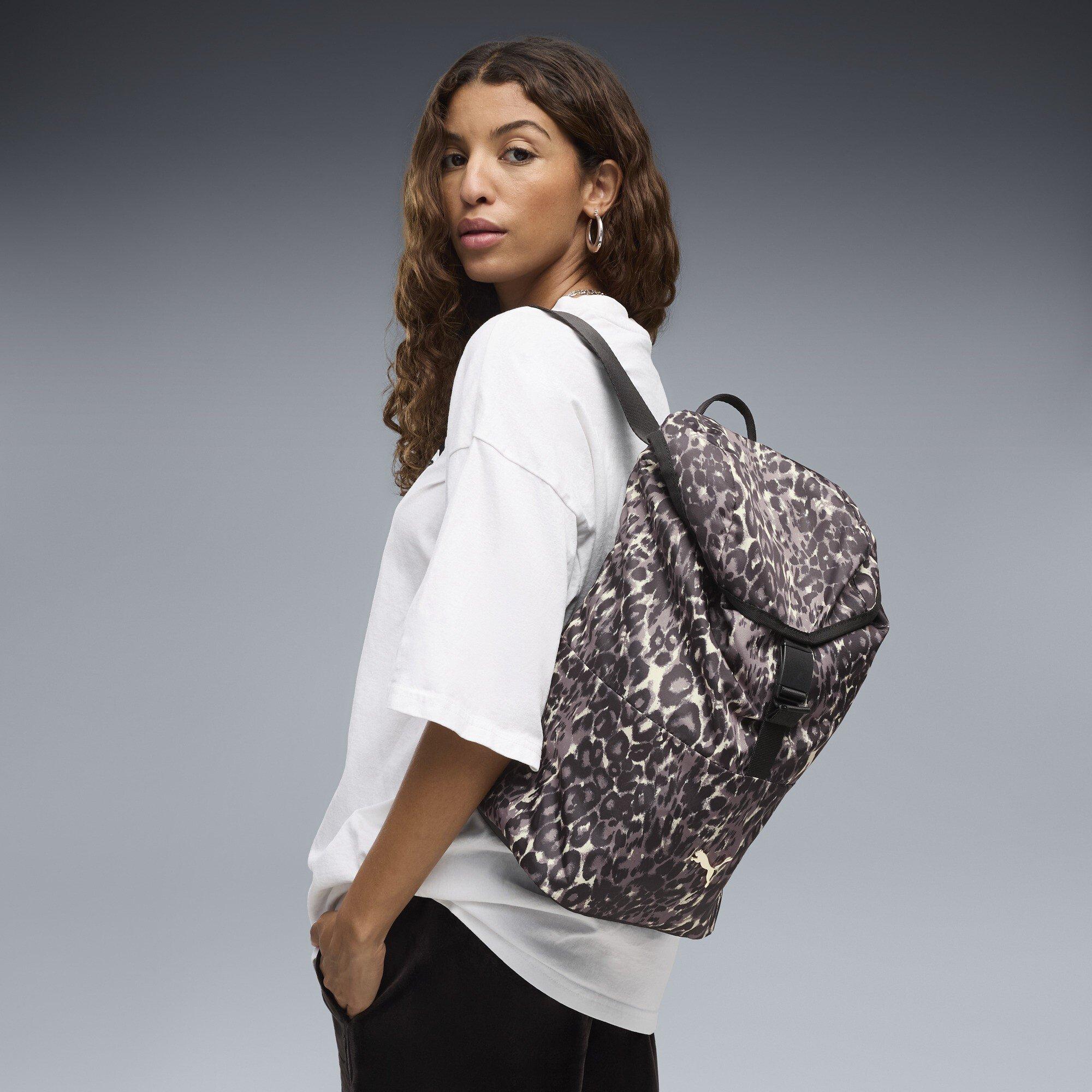 Preto/Leopardo - Puma - Puma Pop S Backpack Ld64 - 3