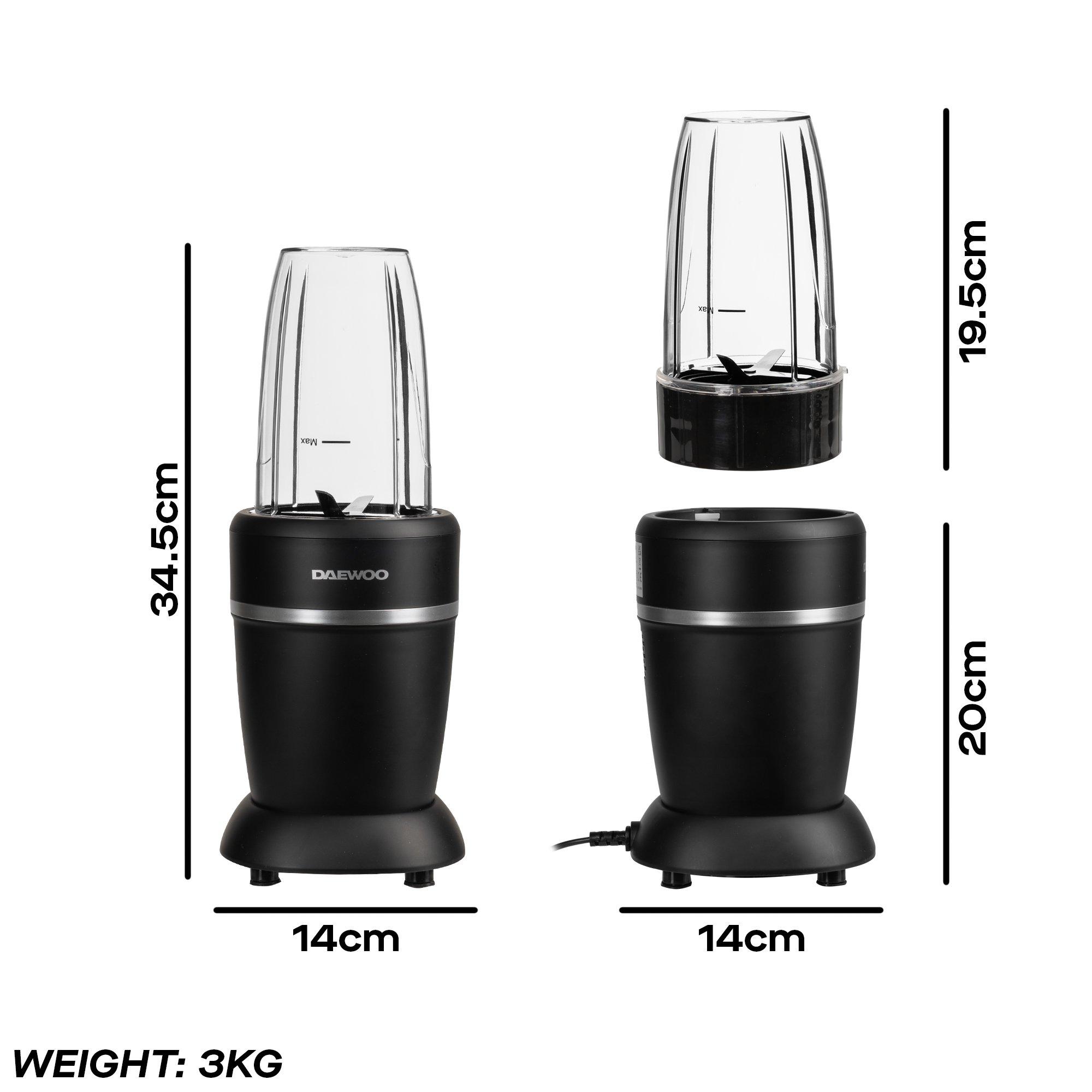 Black - Daewoo Electricals - 1000W Samurai Ultrablend Pro Blender - 6