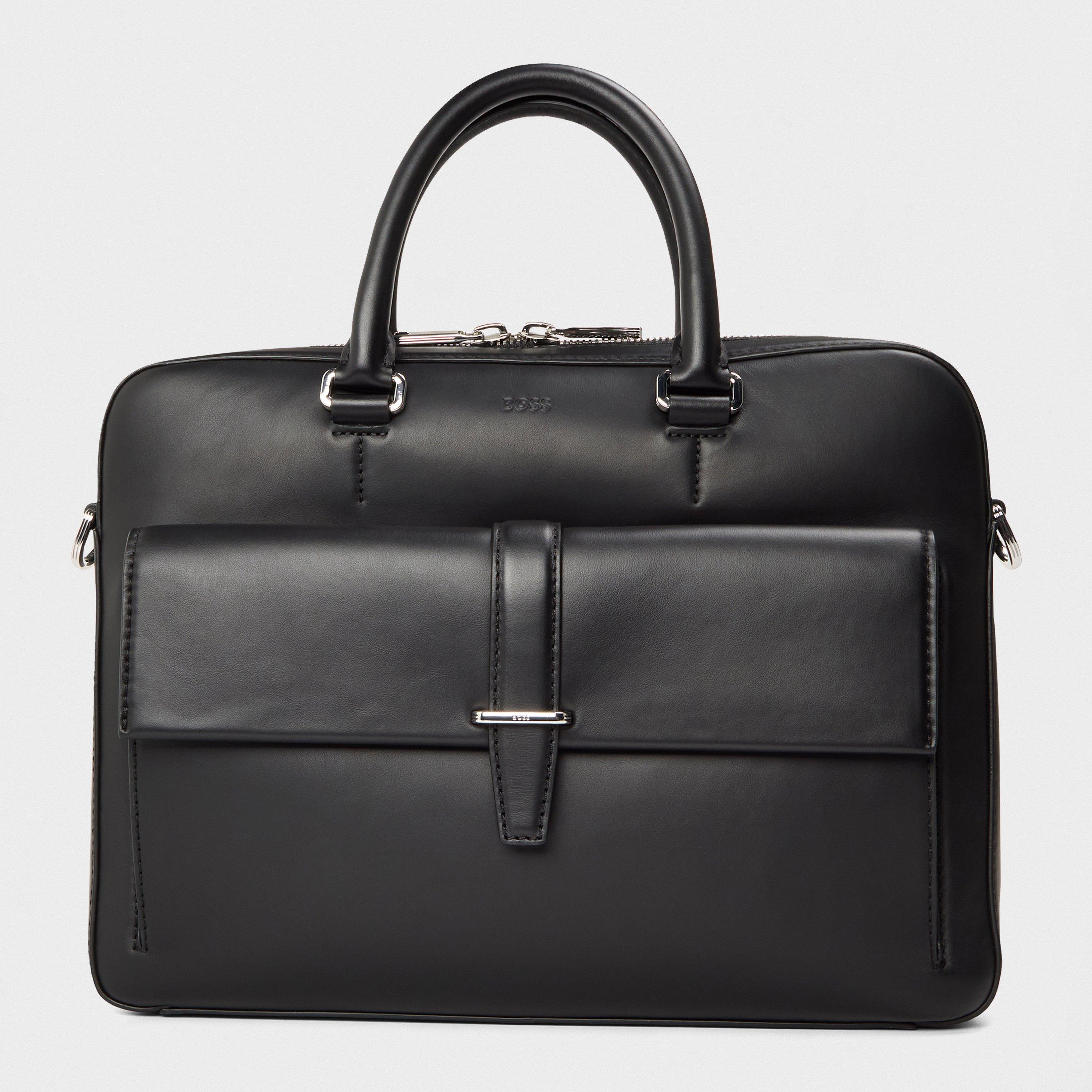 Black - Boss - Men's Alaric Document Laptop Bag - 1