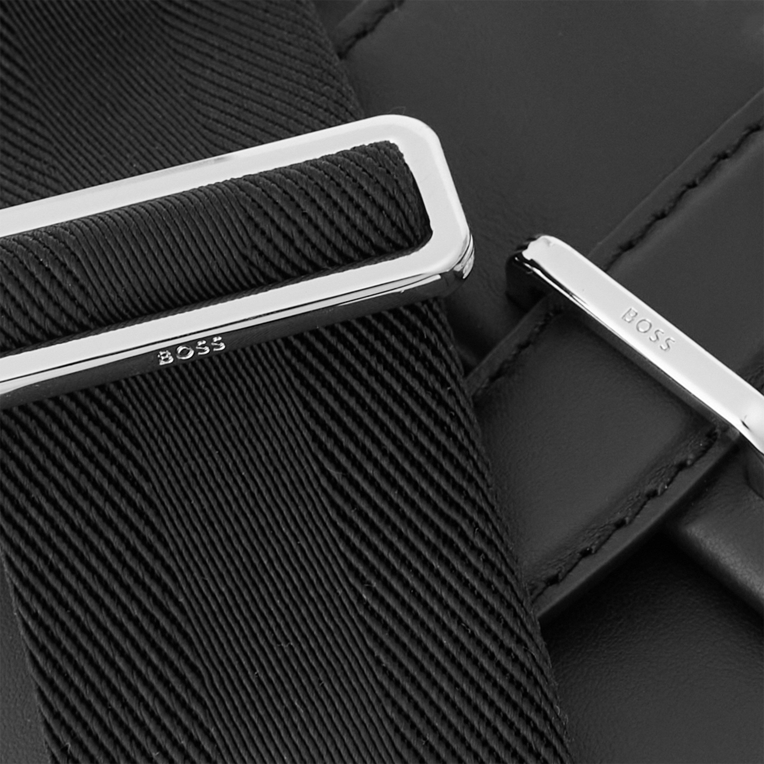 Black - Boss - Alaric Zip Shoulder Cross Body Bag - 3