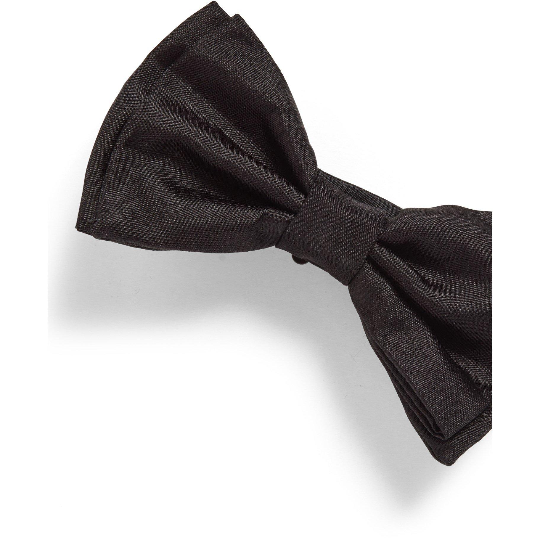 Black - Boss - Men's Bow Tie Set, Sophisticated Elegant Bow Tie - 2