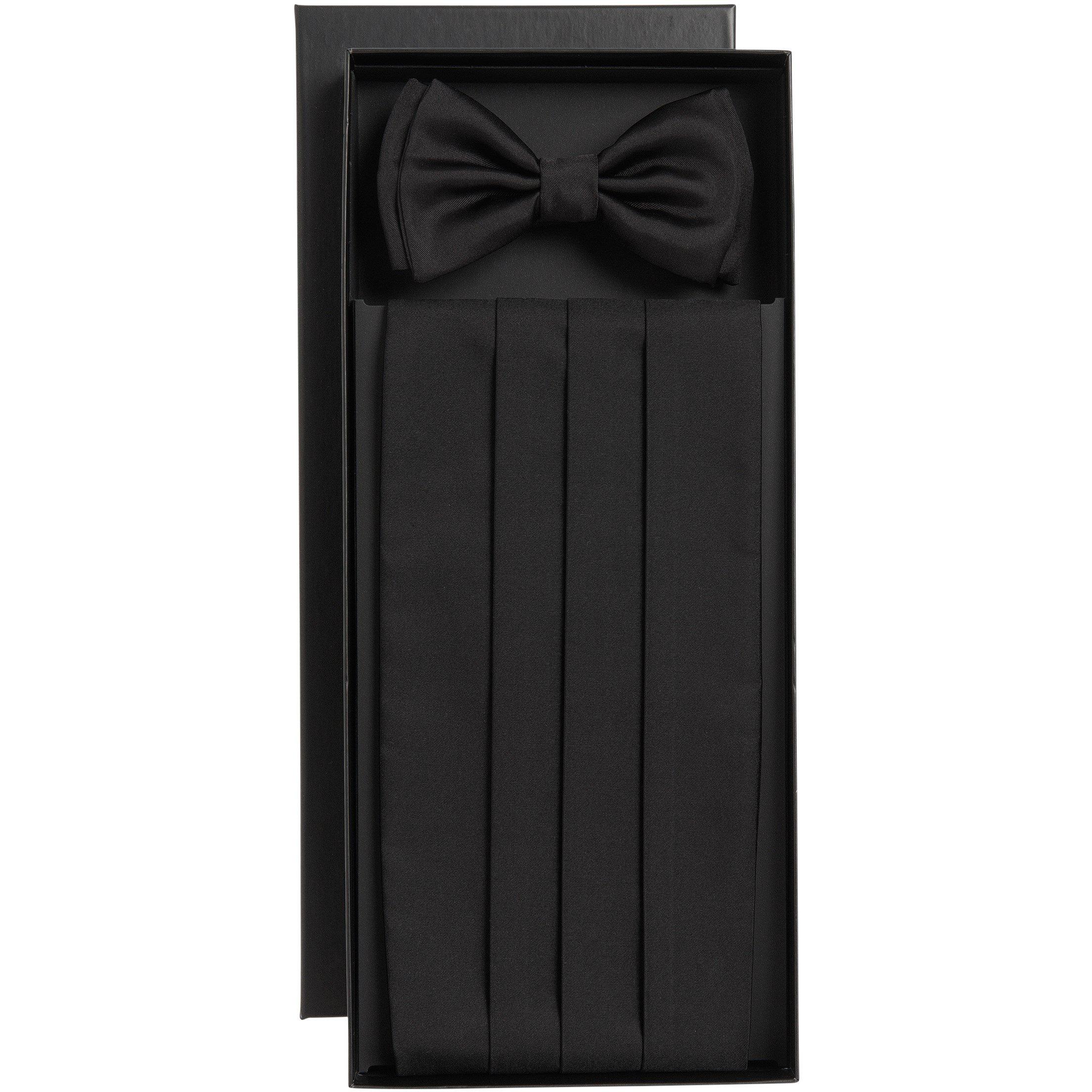 Black - Boss - Men's Bow Tie Set, Sophisticated Elegant Bow Tie - 6