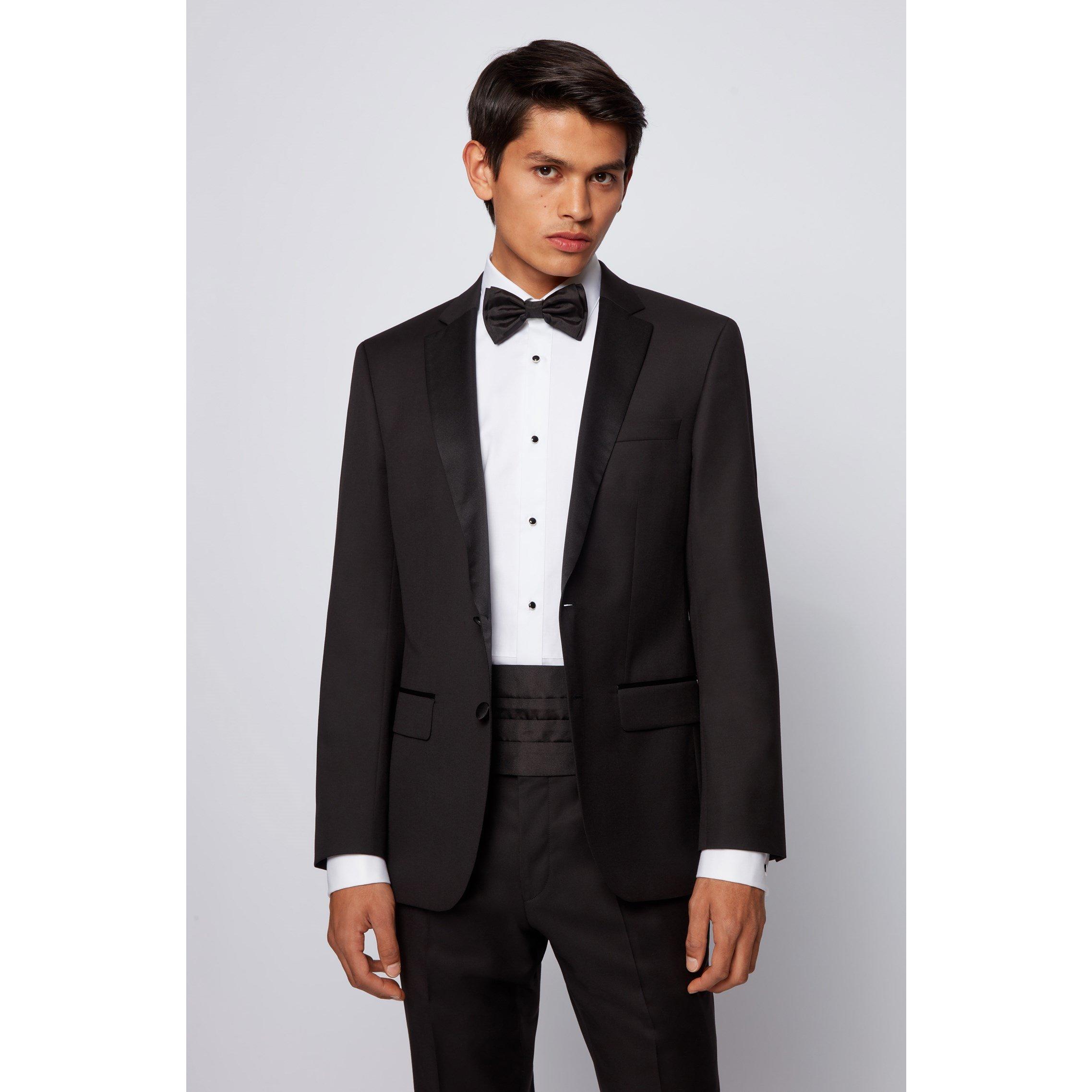 Black - Boss - Men's Bow Tie Set, Sophisticated Elegant Bow Tie - 9