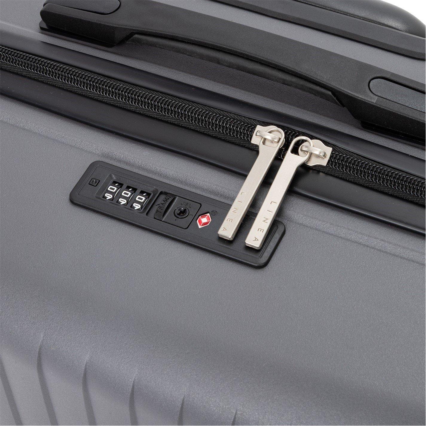 Grey - Linea - Adults Open Front Hard Suitcase - 12