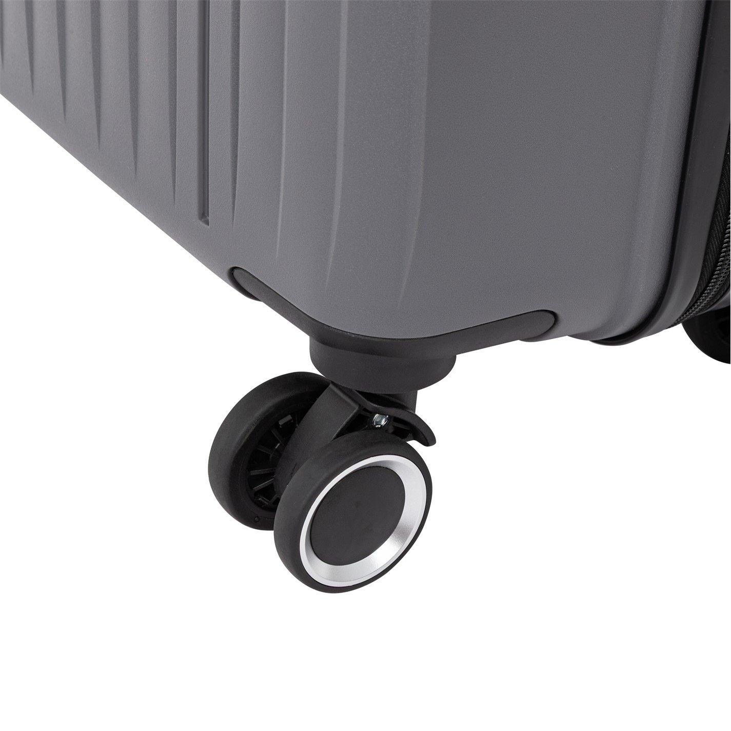 Grey - Linea - Adults Open Front Hard Suitcase - 13