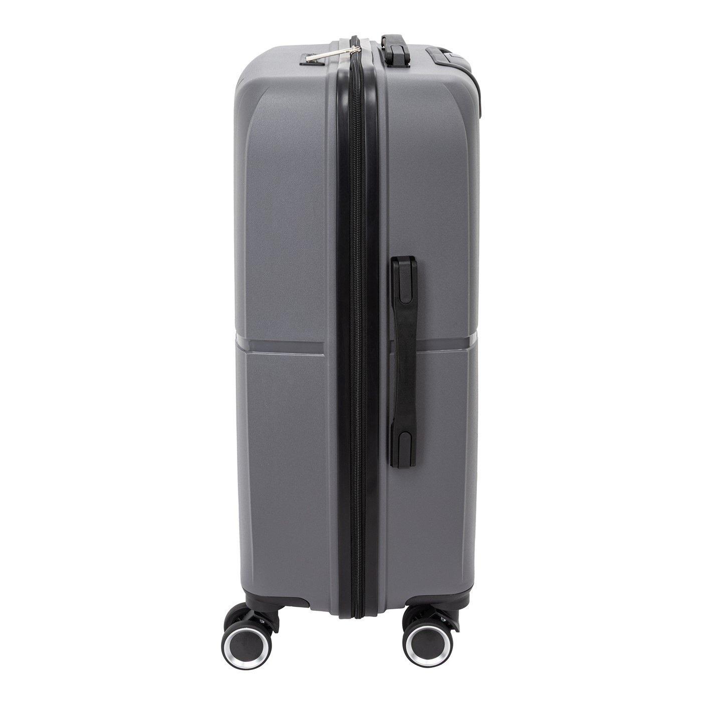 Grey - Linea - Adults Open Front Hard Suitcase - 4