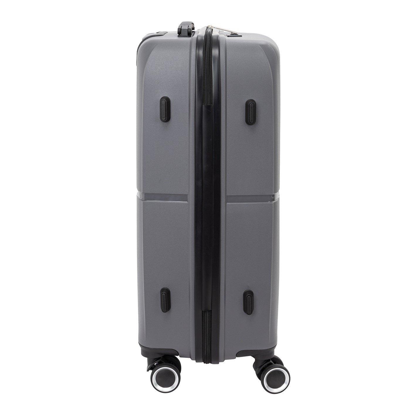 Grey - Linea - Adults Open Front Hard Suitcase - 6