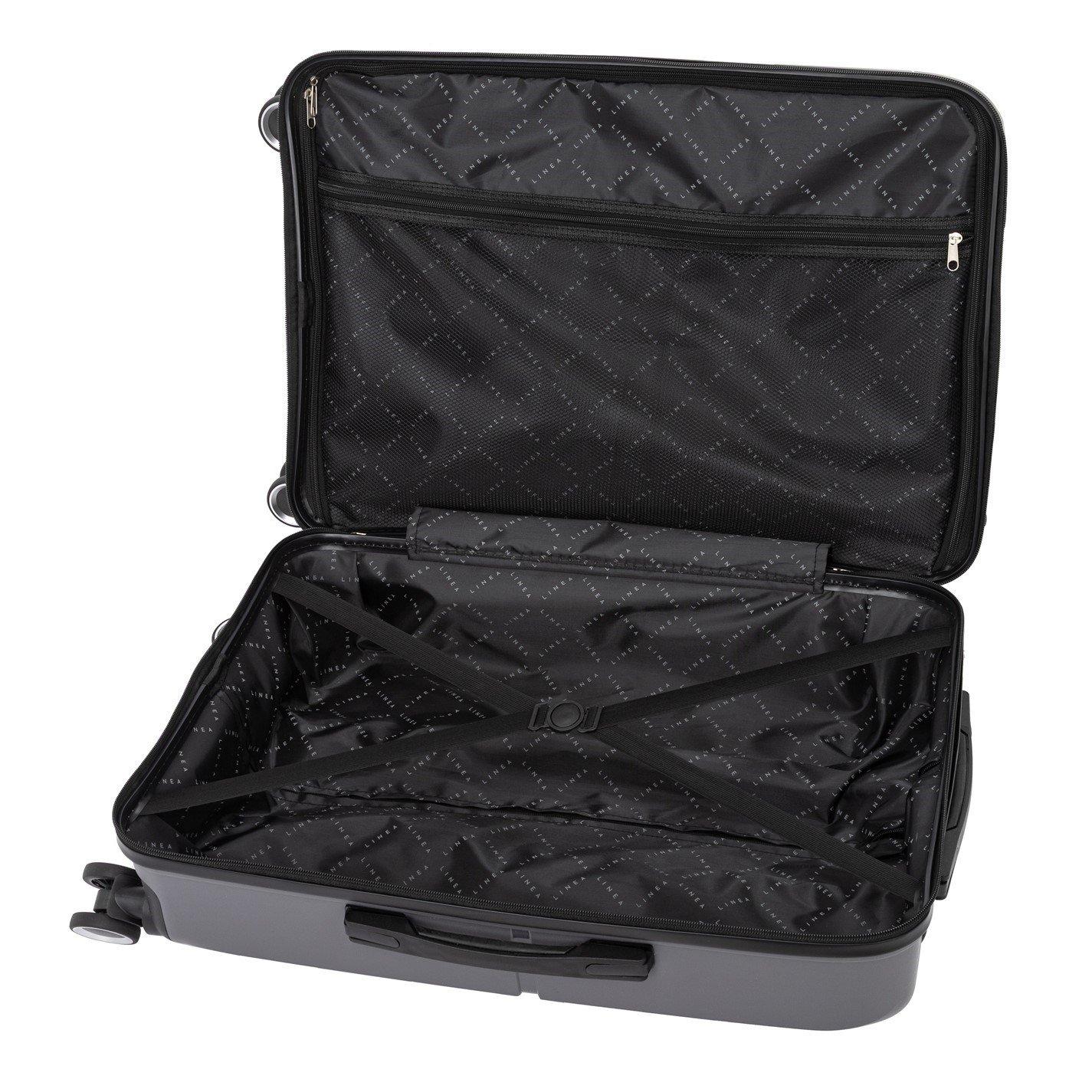 Grey - Linea - Adults Open Front Hard Suitcase - 9