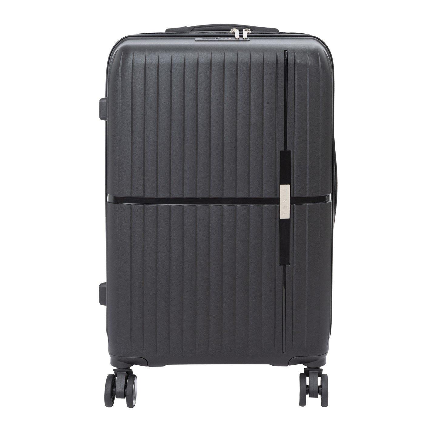 Black - Linea - Adults Open Front Hard Suitcase - 2