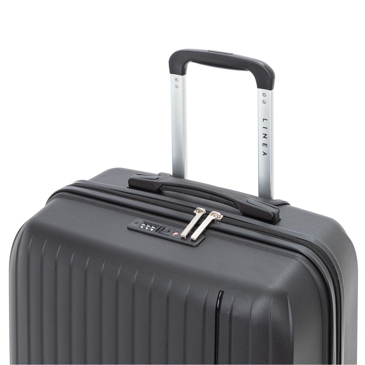 Black - Linea - Adults Open Front Hard Suitcase - 11