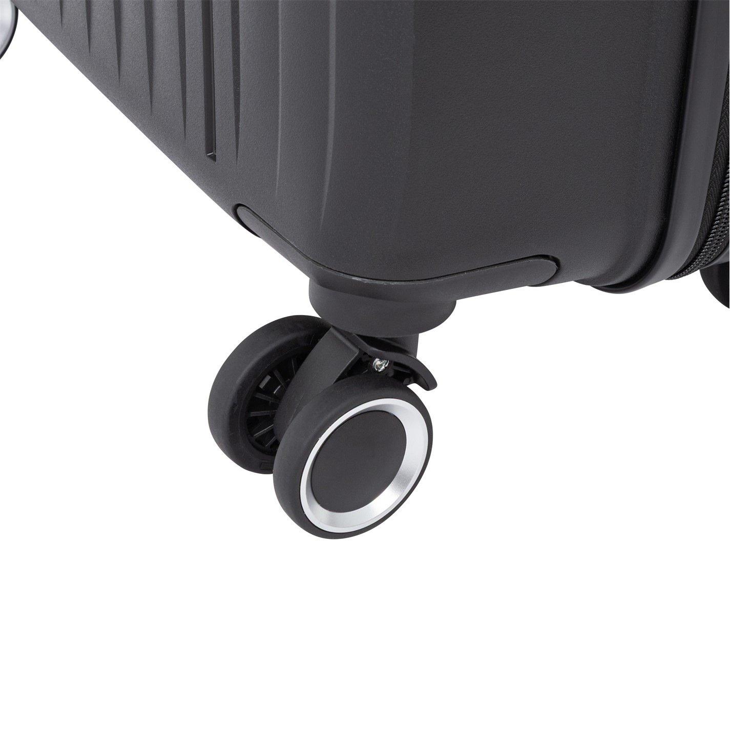 Black - Linea - Adults Open Front Hard Suitcase - 14