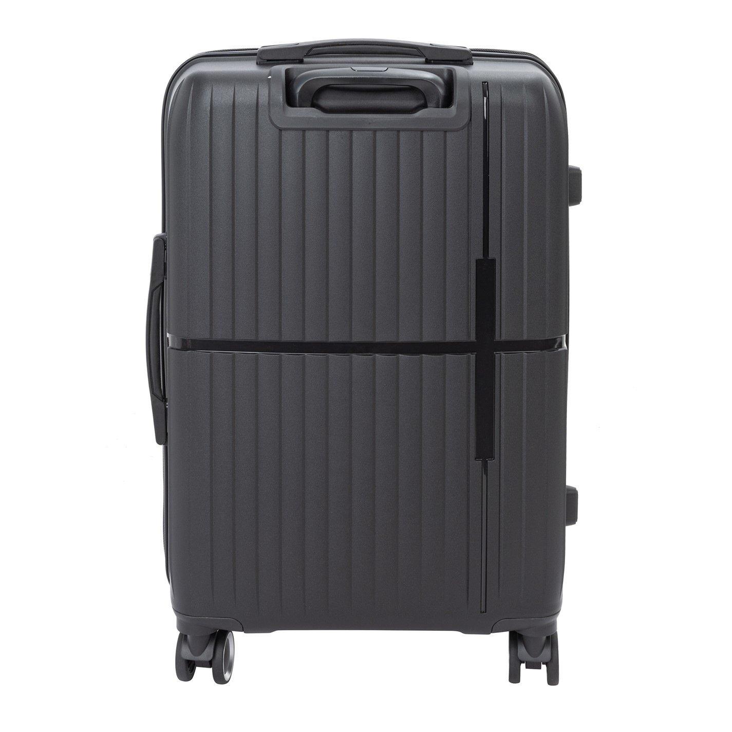 Black - Linea - Adults Open Front Hard Suitcase - 3