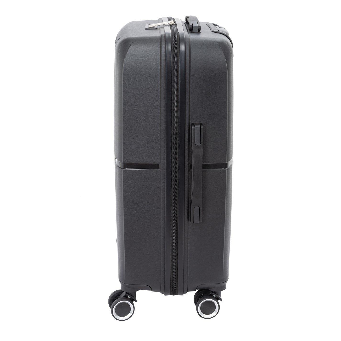 Black - Linea - Adults Open Front Hard Suitcase - 4
