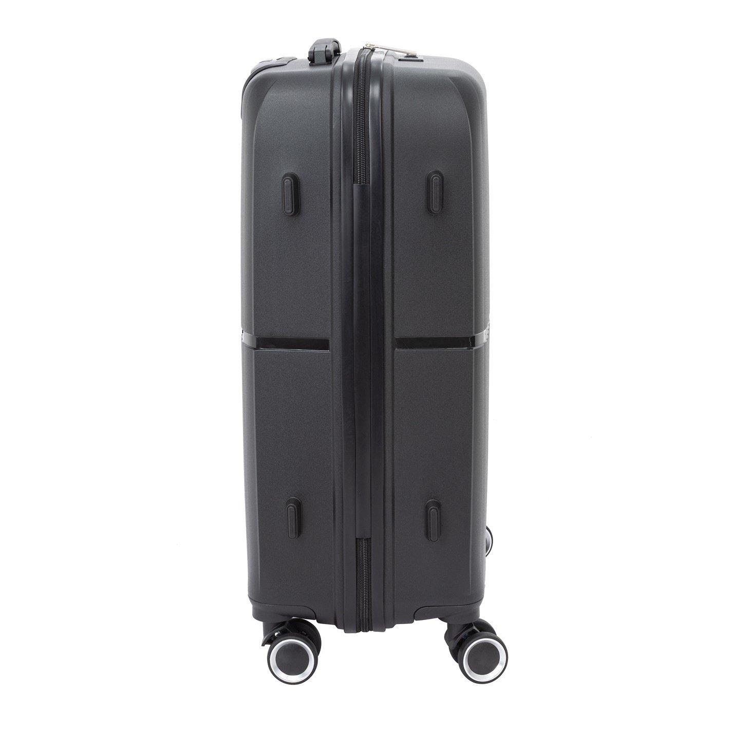 Black - Linea - Adults Open Front Hard Suitcase - 6