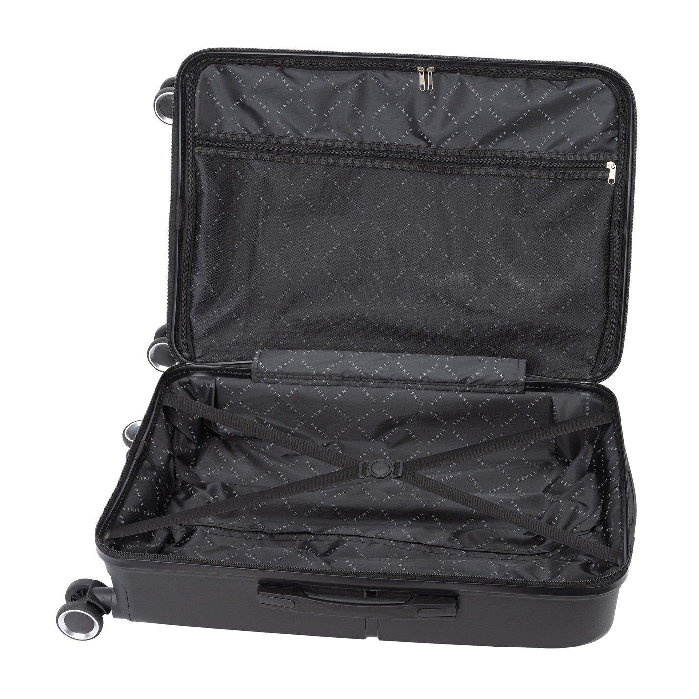 Black - Linea - Adults Open Front Hard Suitcase - 10