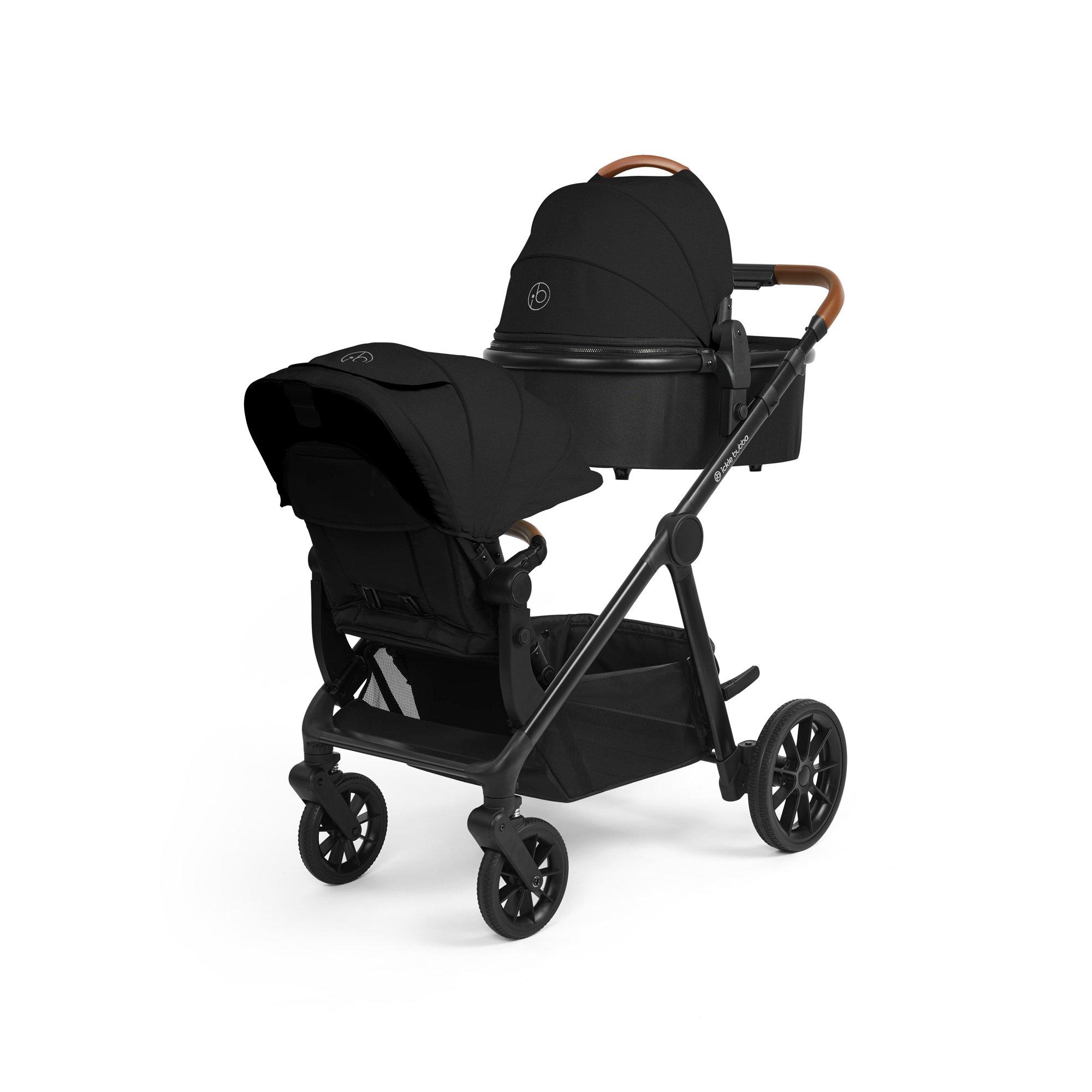 Black/Black/Tan - Ickle Bubba - Virgo Growing Family 11 Piece Pram - 4