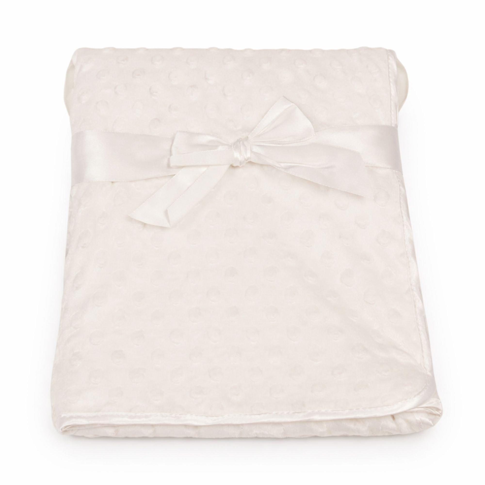 Snuggle Baby  Newborn Bubble Wrap Blankets - White - 75 x 90