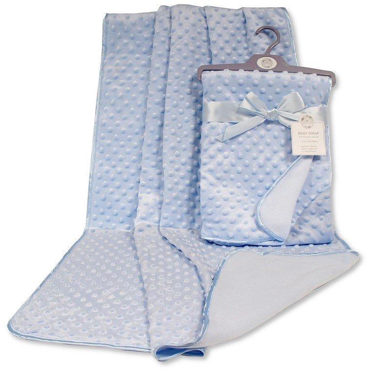 Snuggle Baby  Newborn Bubble Wrap Blankets - Sky - 75x90