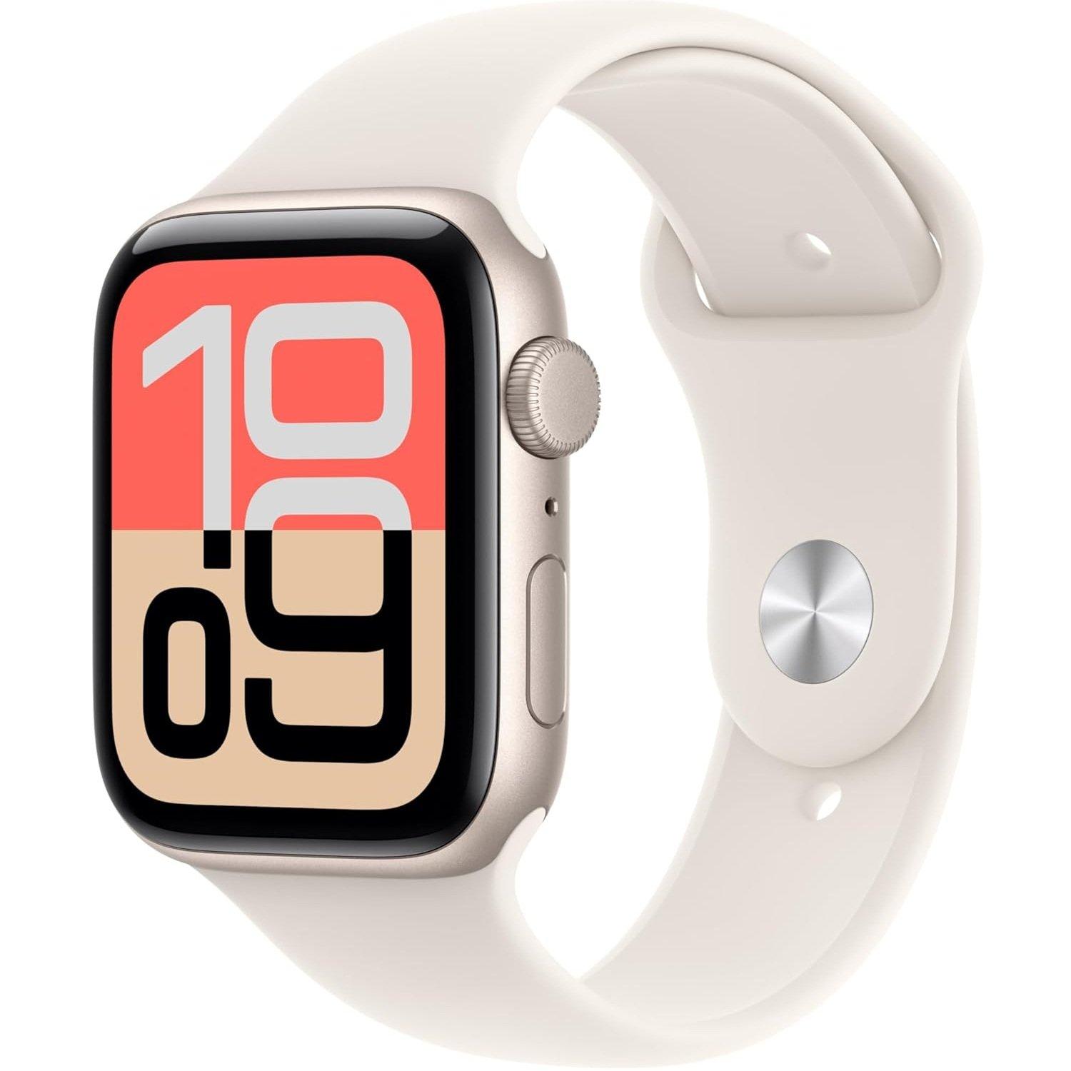Apple  Watch Se 3 Gps 44Mm Aluminium Case With Sport Band - Starlight - 44mm M/L