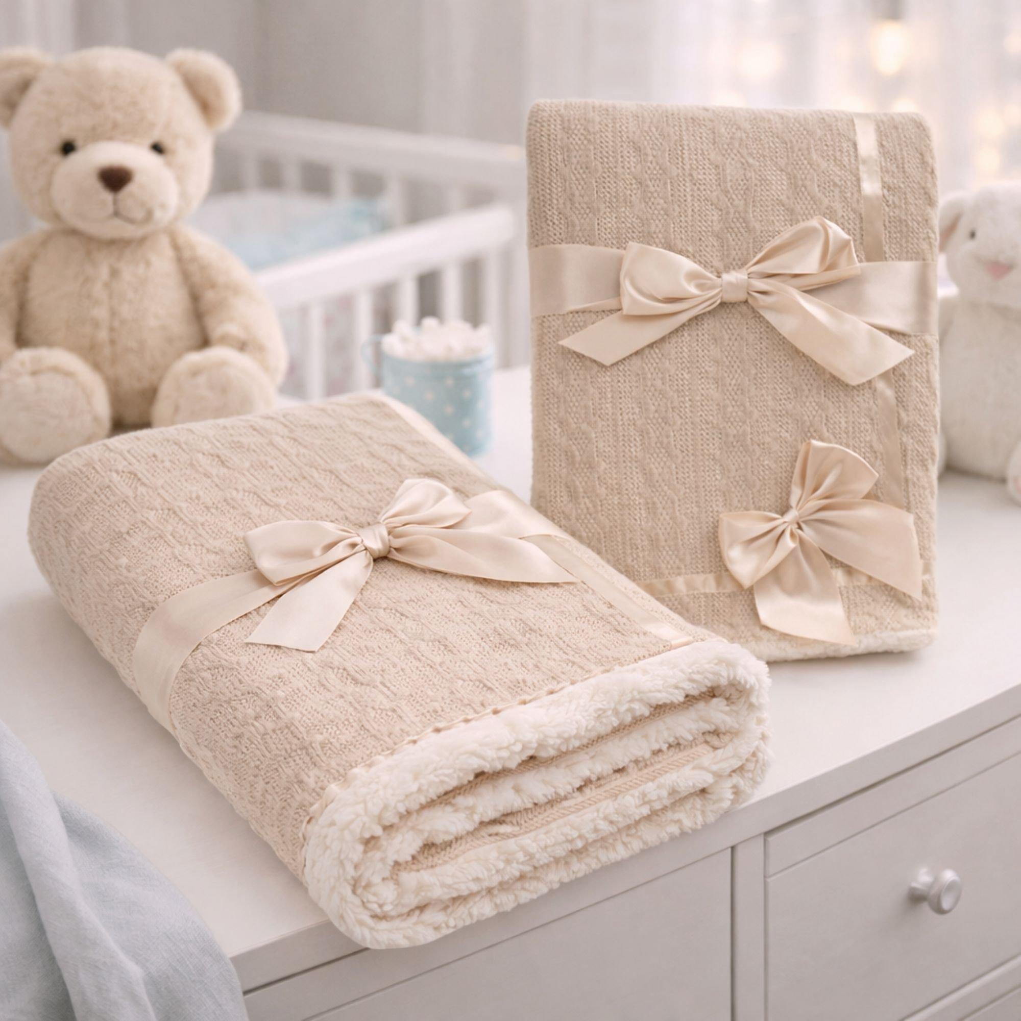 Taupe - Snuggle Baby - Bow Wrap Blanket - 4