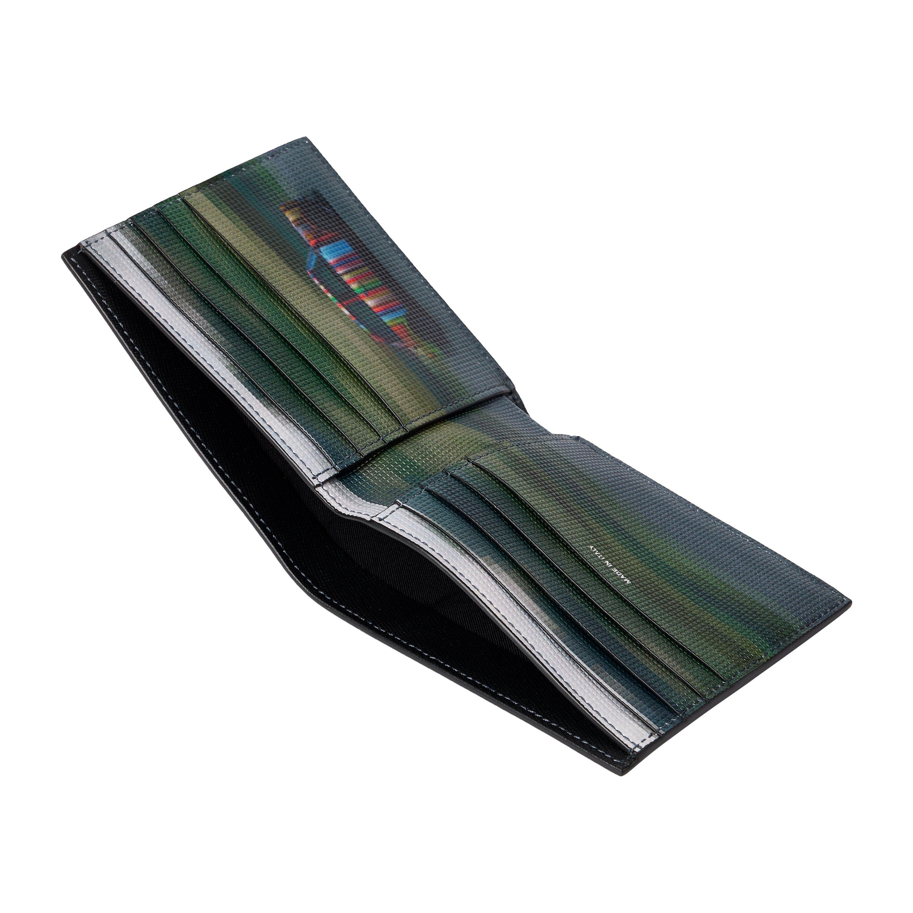 Black - Paul Smith - Leather Printed Billfold Wallet - 4