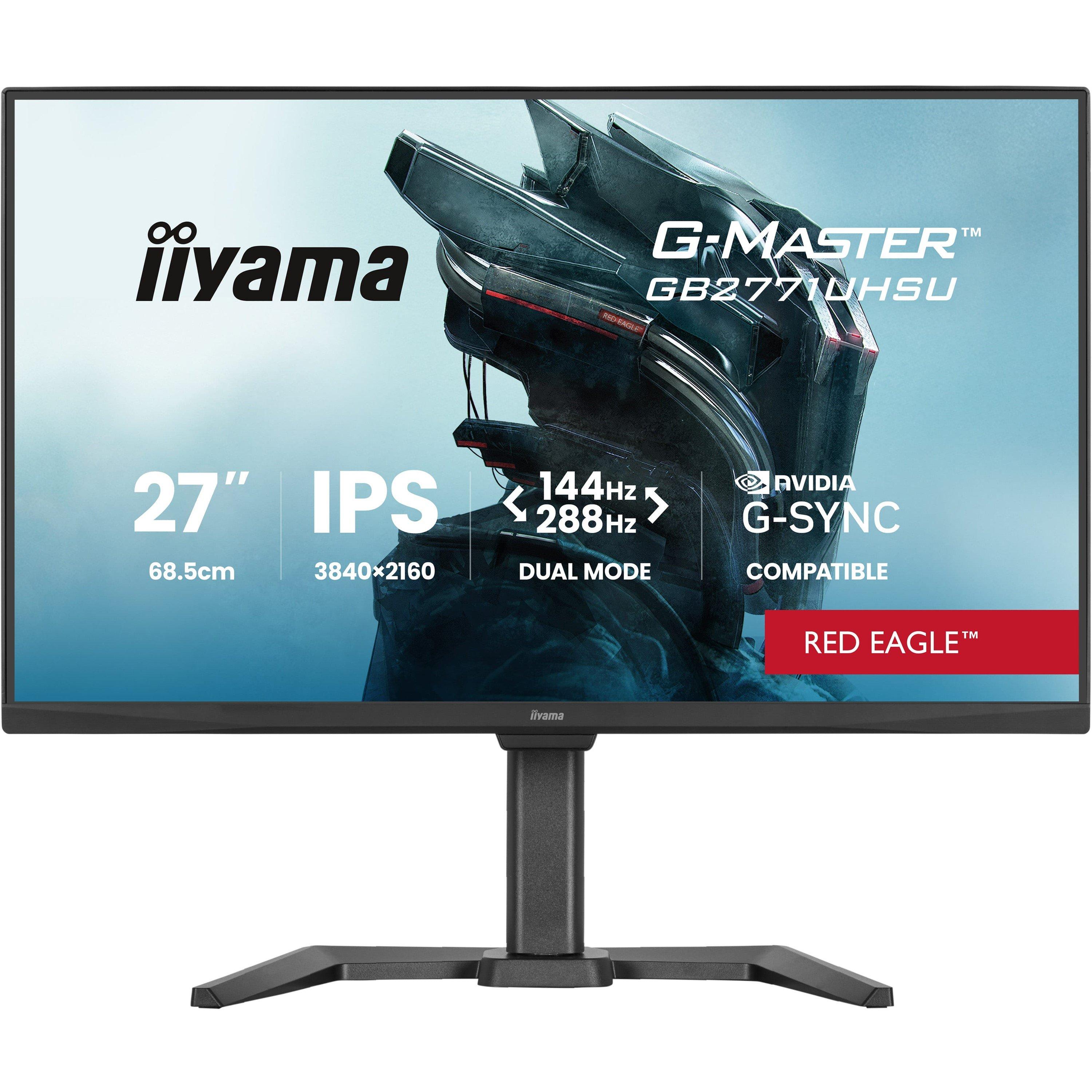Black - iiyama - G-MASTER GB2771UHSU-B1 27 Inch 4K 288Hz IPS Monitor - 1