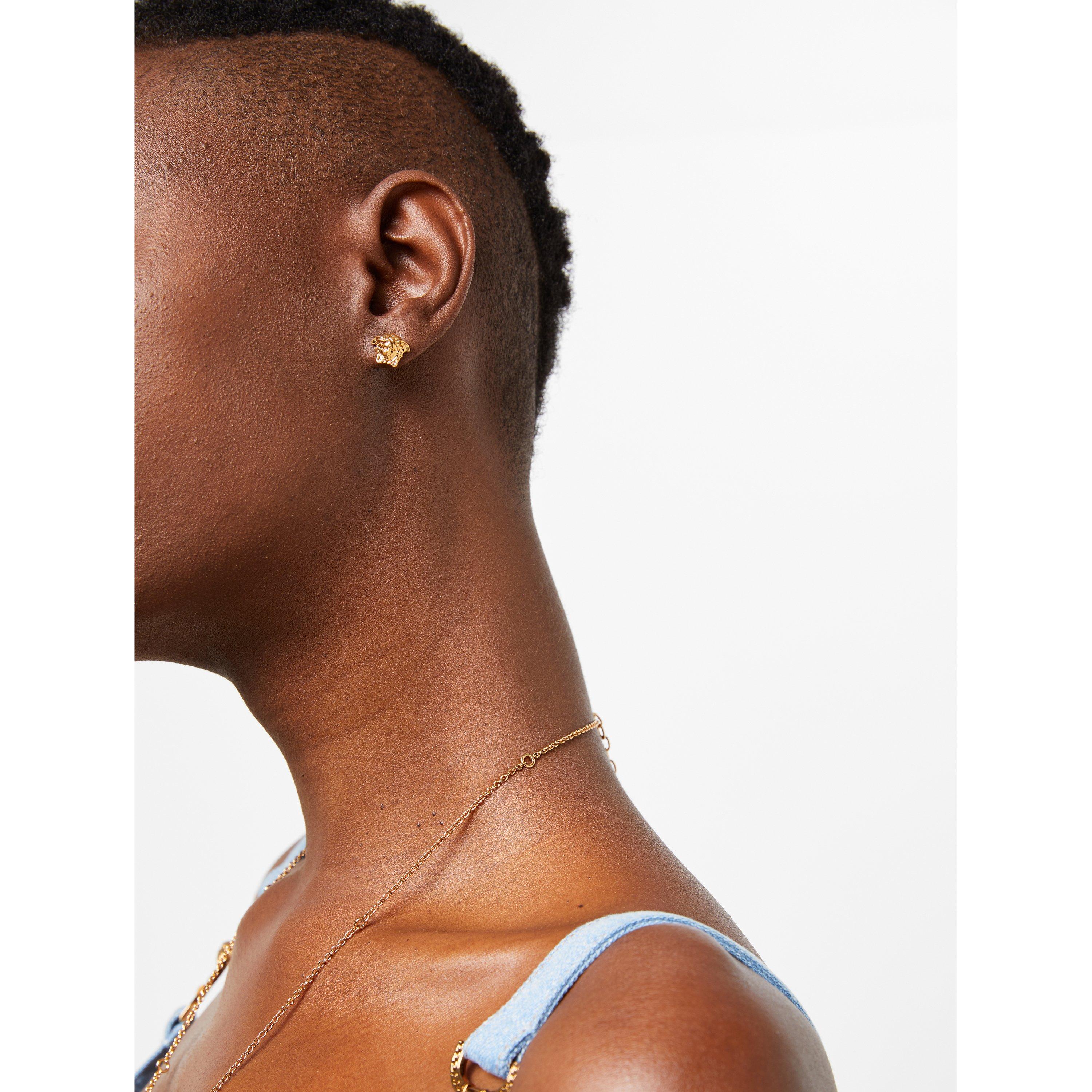 Gold D0I0H - Versace - Medusa Stud Earrings - 2