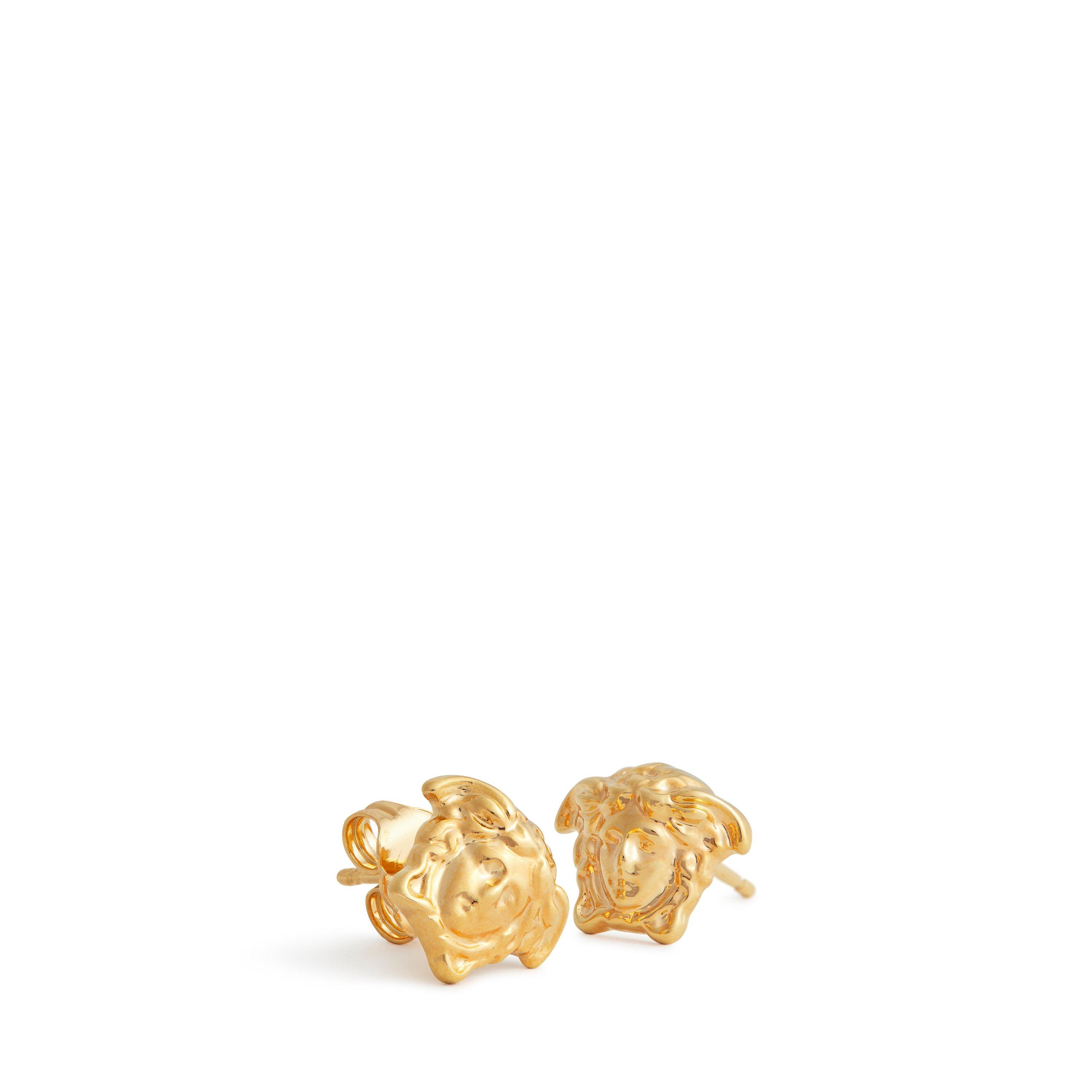 Gold D0I0H - Versace - Medusa Stud Earrings - 4