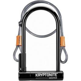 Kryptonite Keeper U Lock with 4 foot Kryptoflex cable