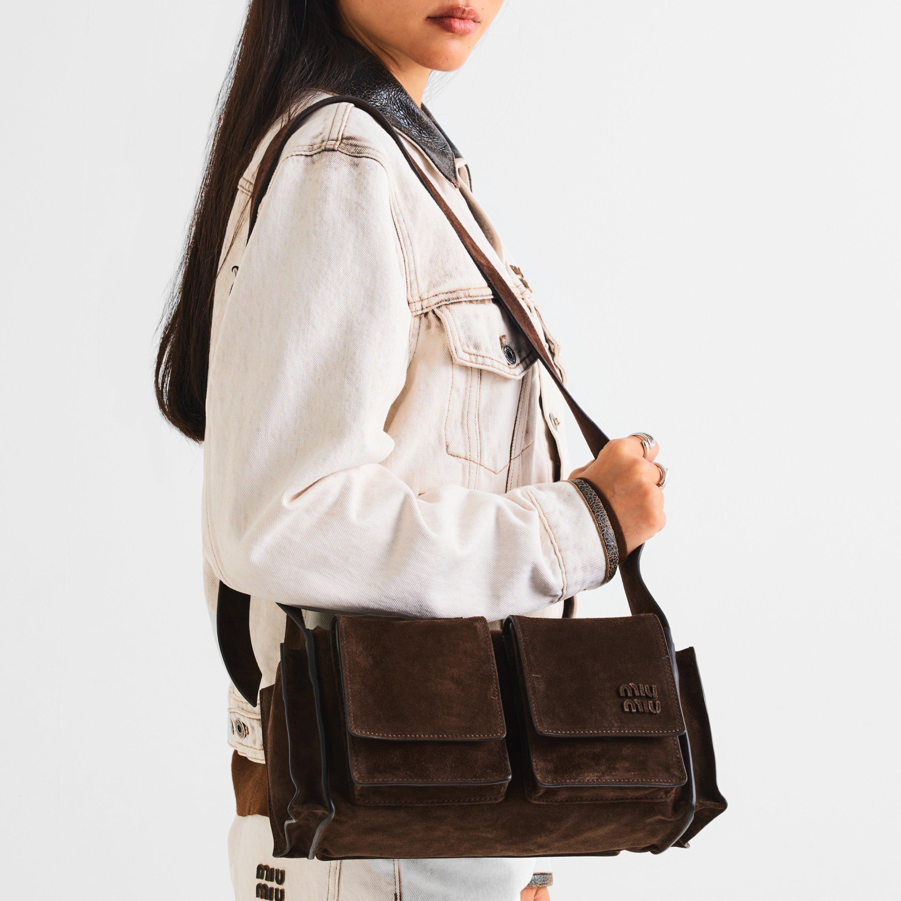 Moro - Miu Miu - Utilitaire suede shoulder bag - 3