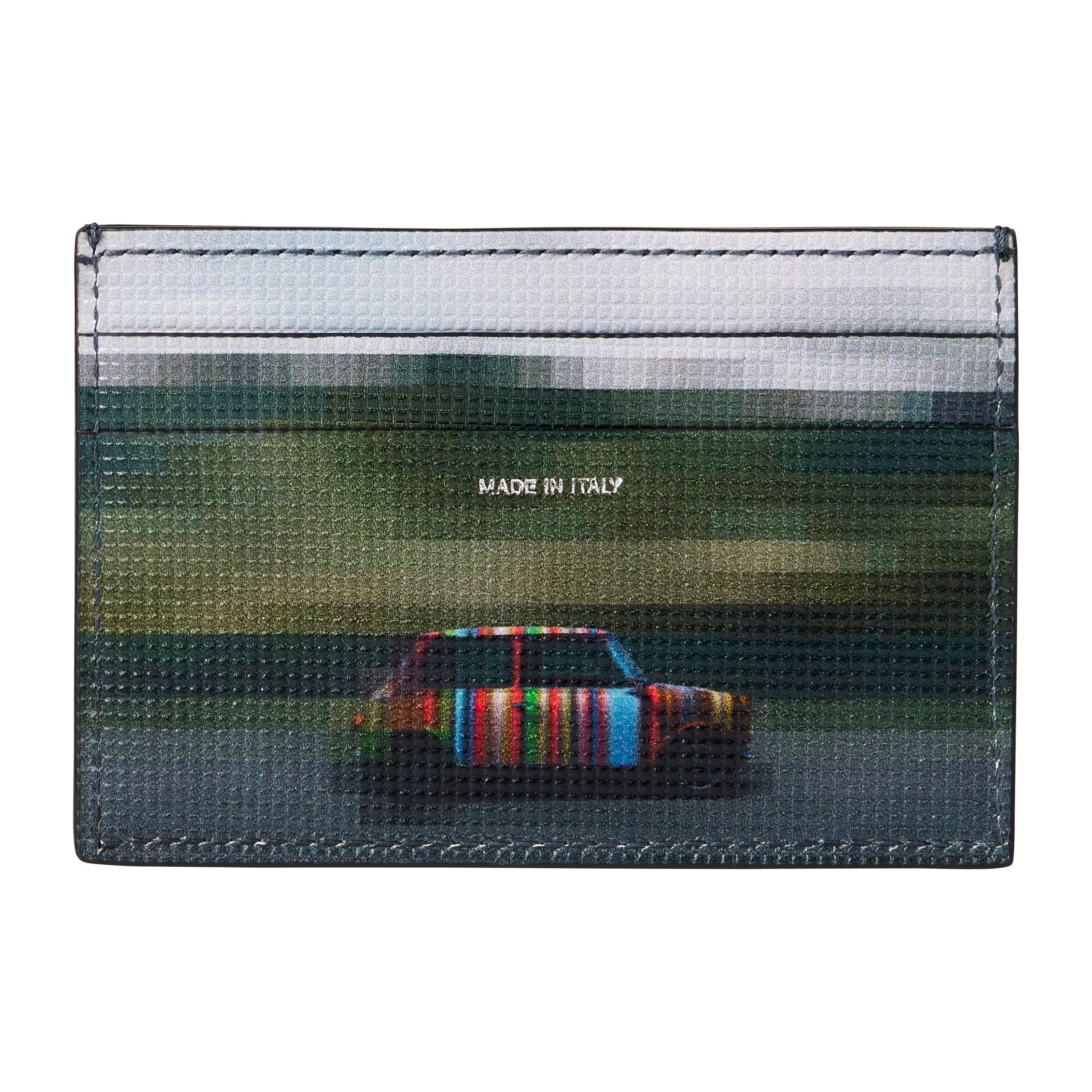 Nero - Paul Smith - Men's Leather Printed Card Holder - 2