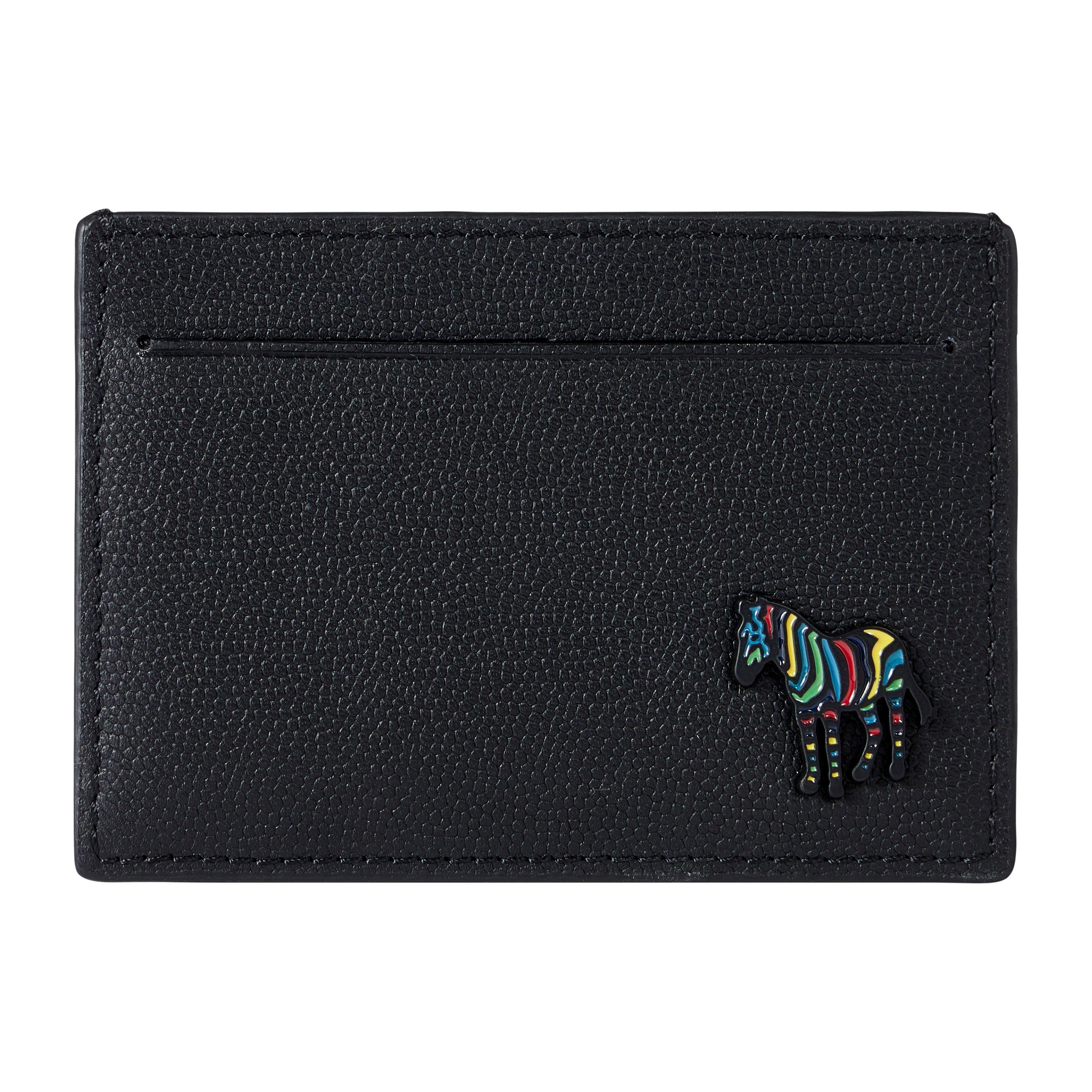 Black - Paul Smith - Leather Zebra Card Holder - 1