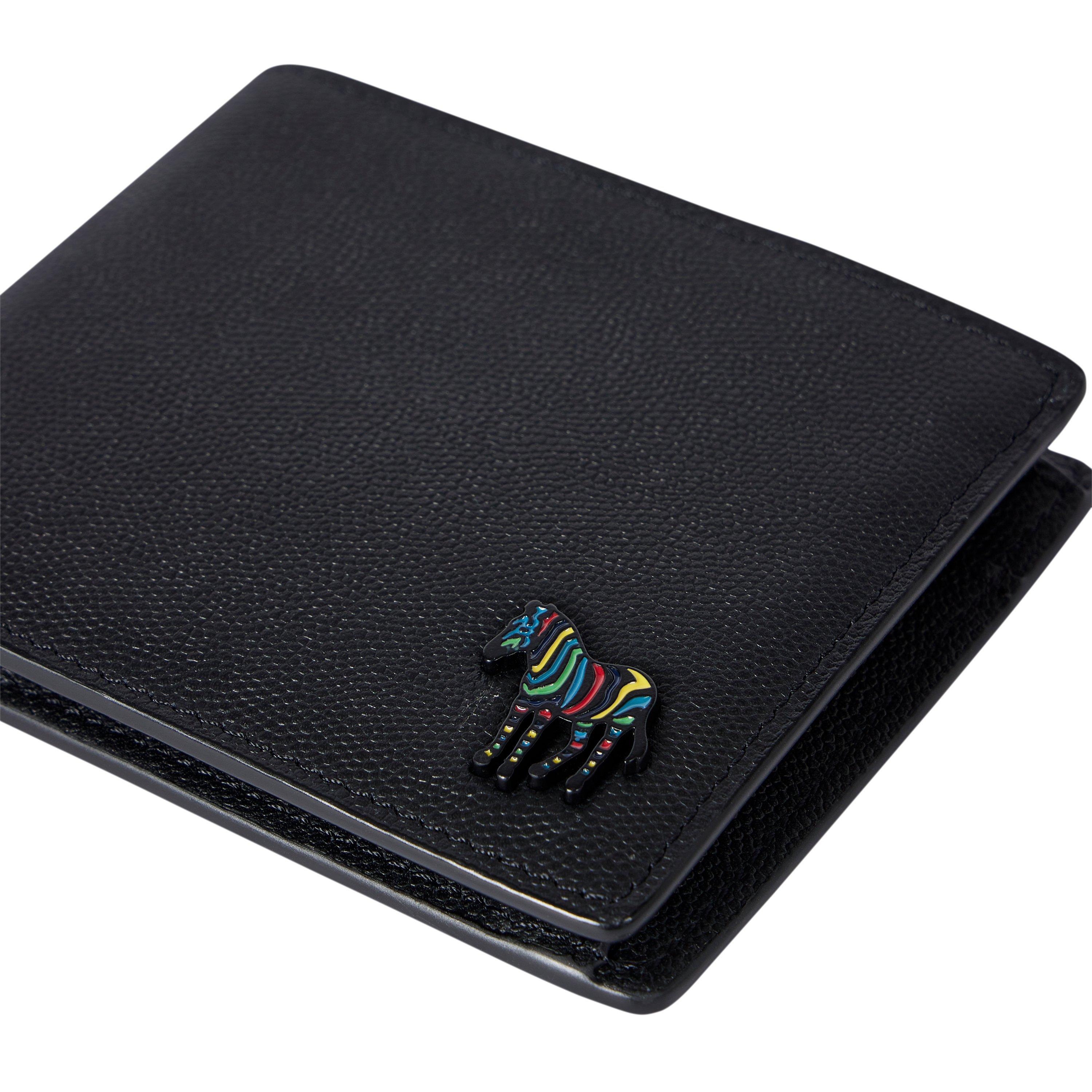 Zwart - Paul Smith - Leather Zebra Coin Billfold Wallet - 5